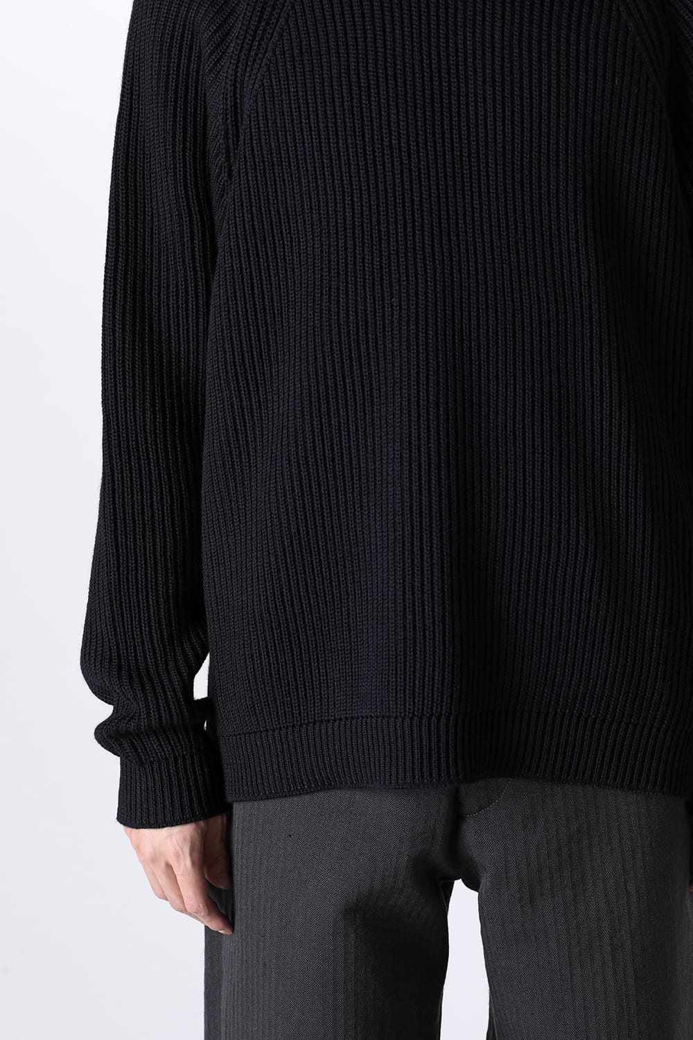 KNITTED CREWNECK Black