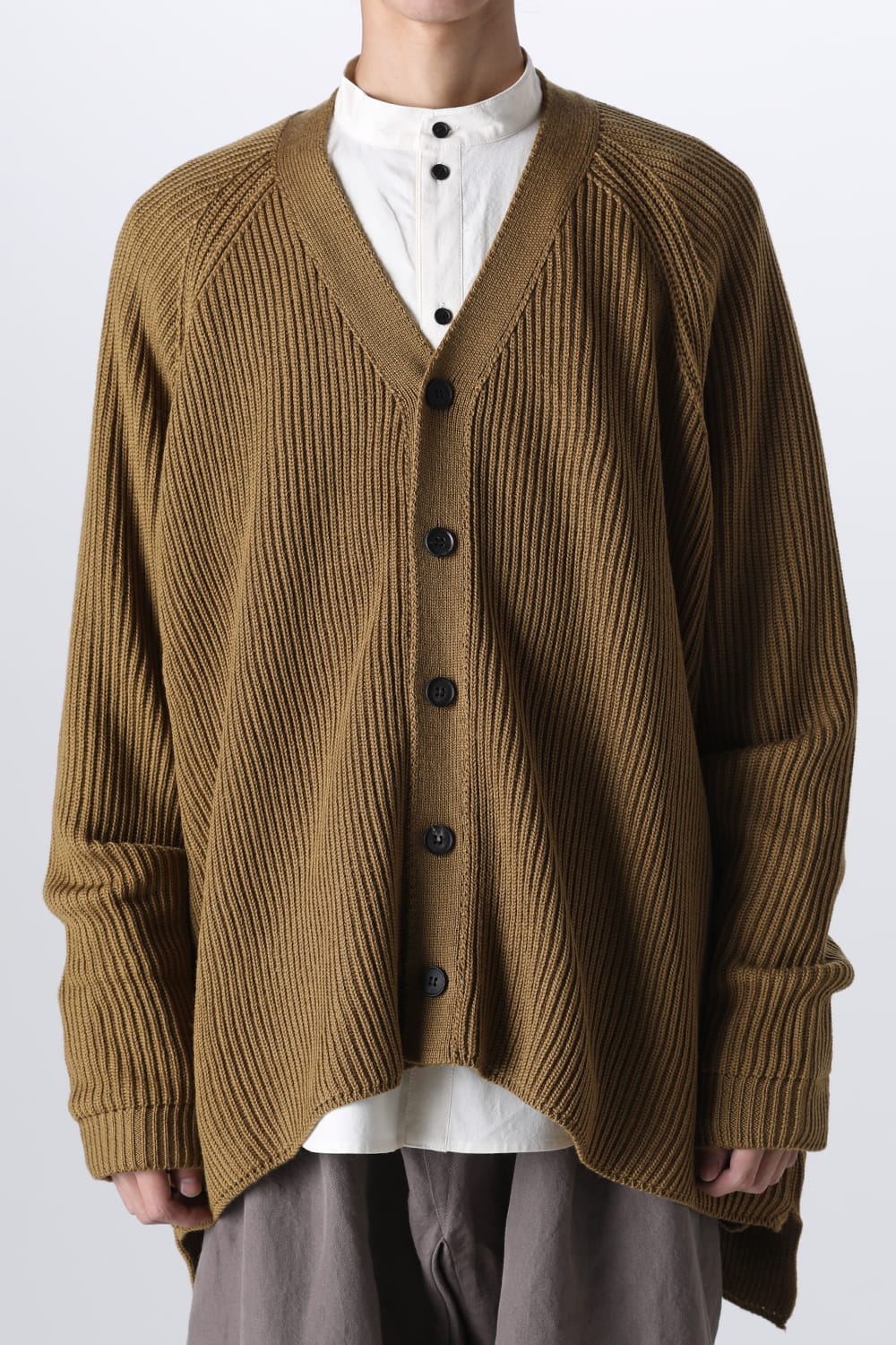 KNITTED CARDIGAN Moss Green