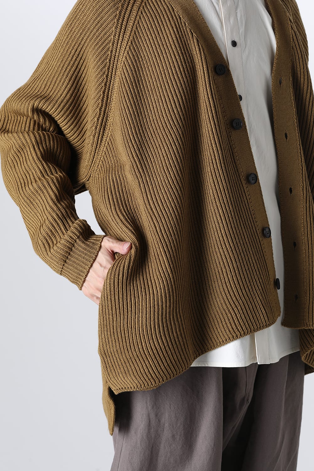 KNITTED CARDIGAN Moss Green