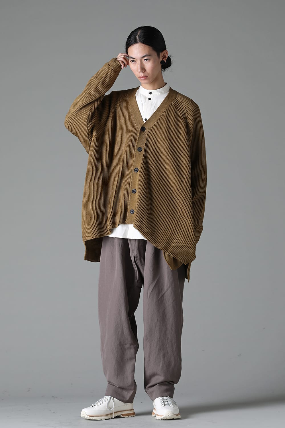 KNITTED CARDIGAN Moss Green