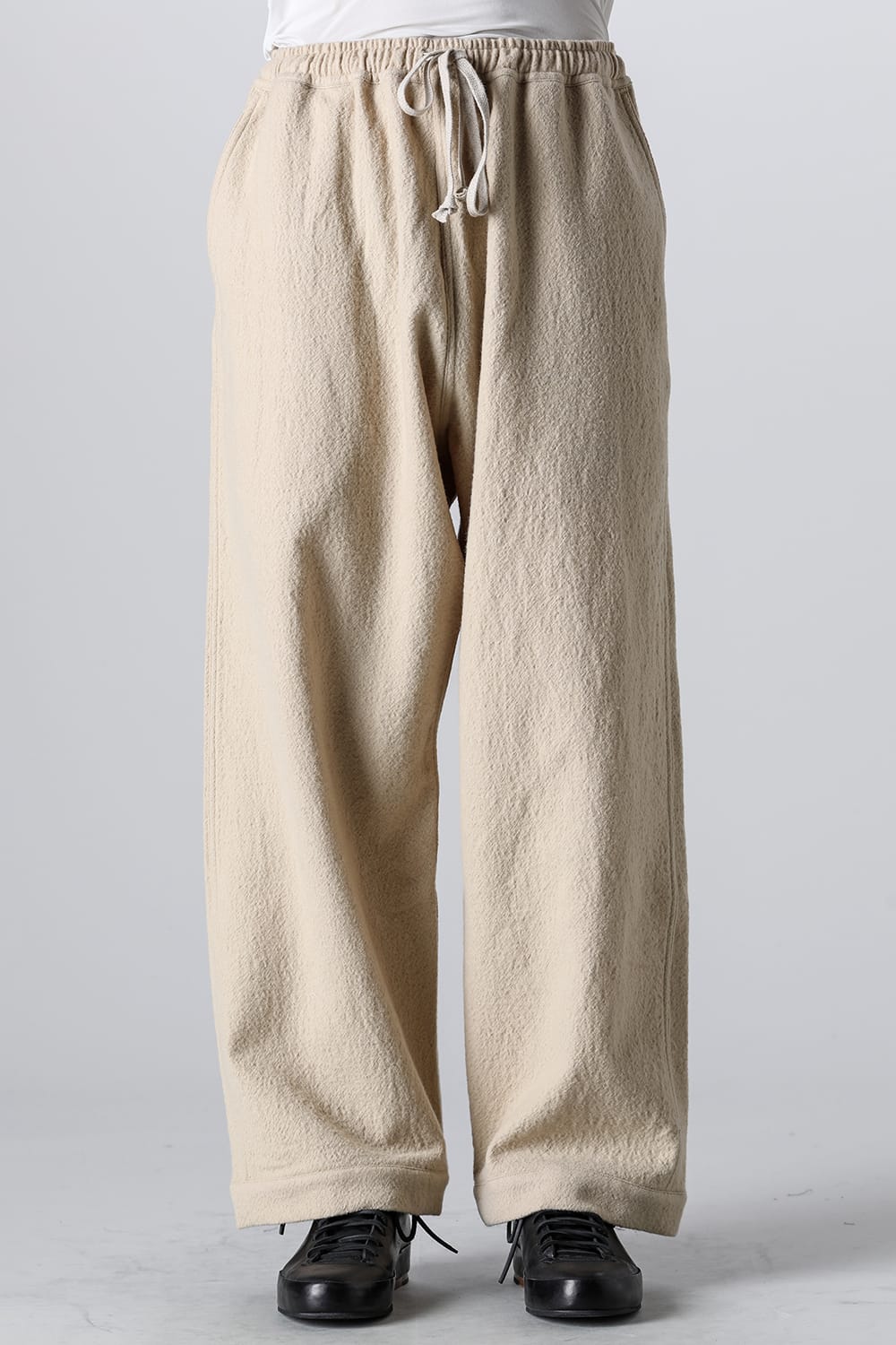 JOGGING TROUSERS Teddy Wool Twill Beige