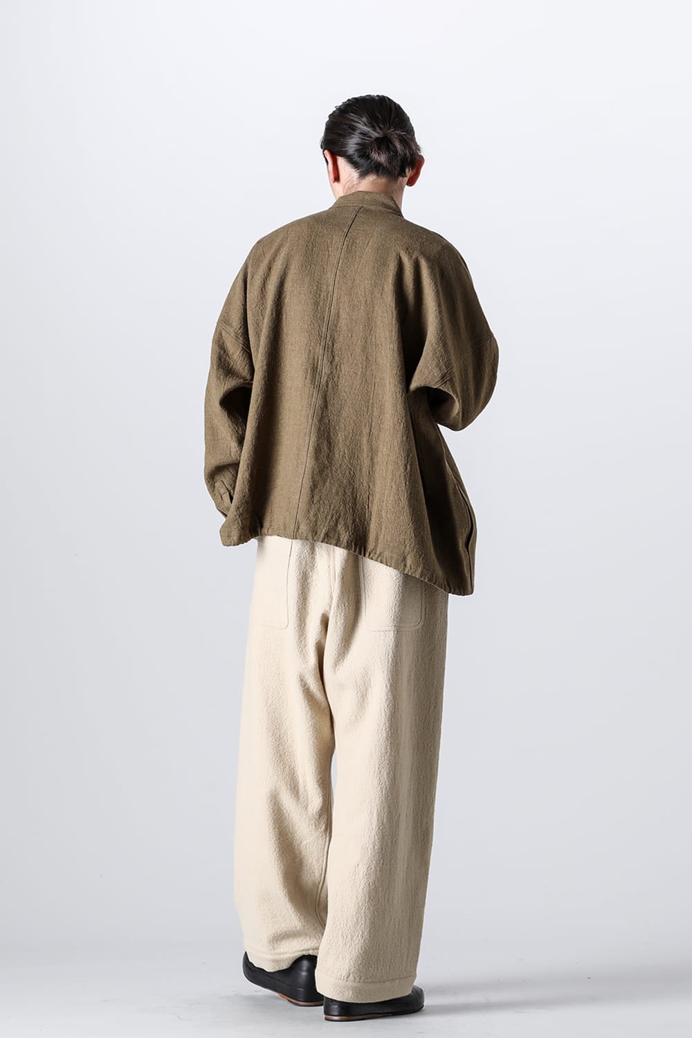 JOGGING TROUSERS Teddy Wool Twill Beige