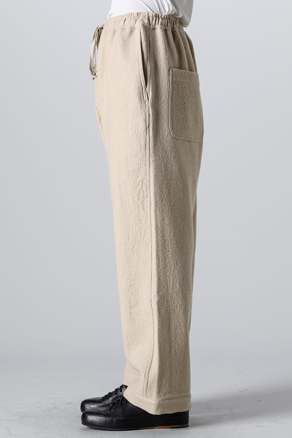 JOGGING TROUSERS Teddy Wool Twill Beige