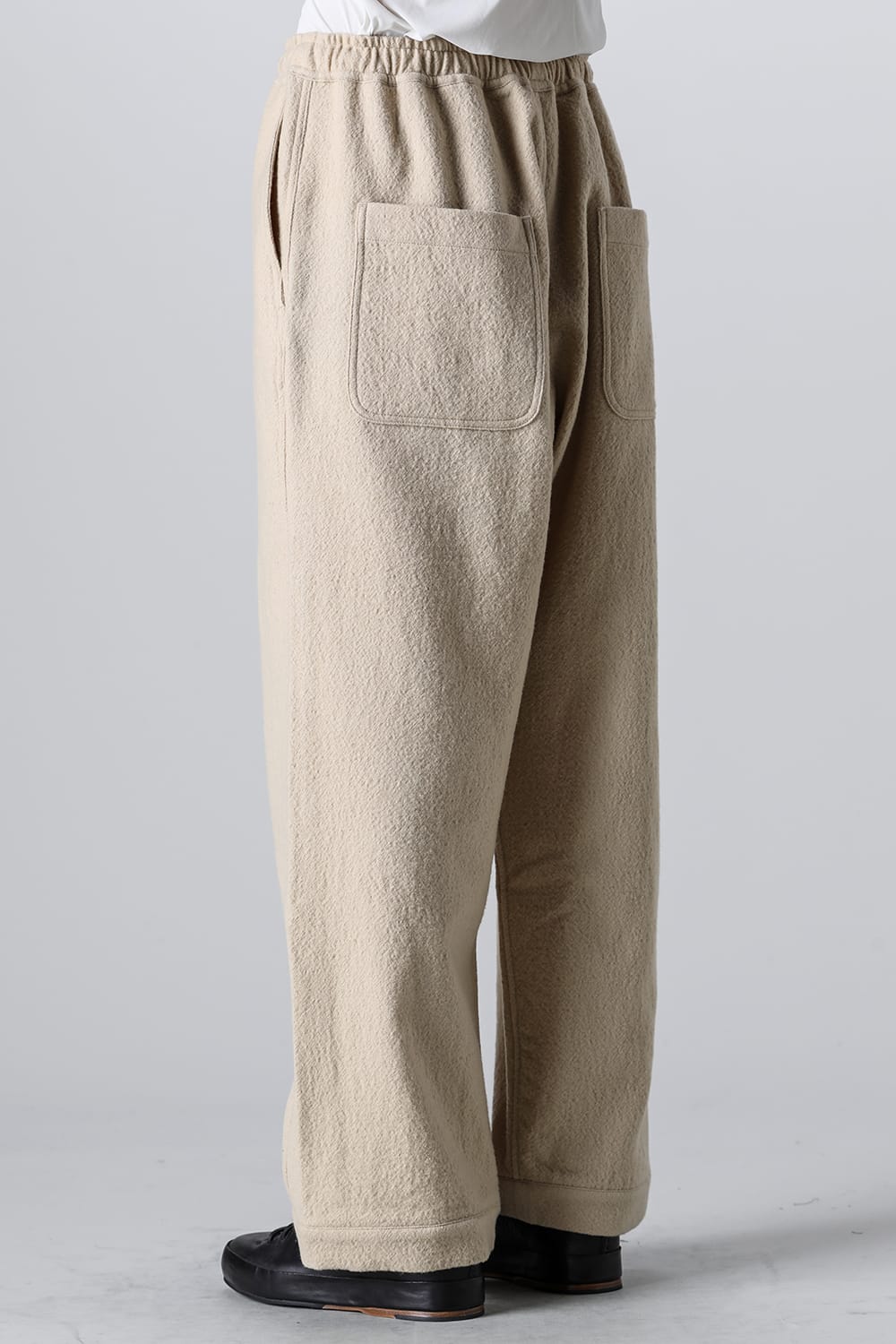JOGGING TROUSERS Teddy Wool Twill Beige