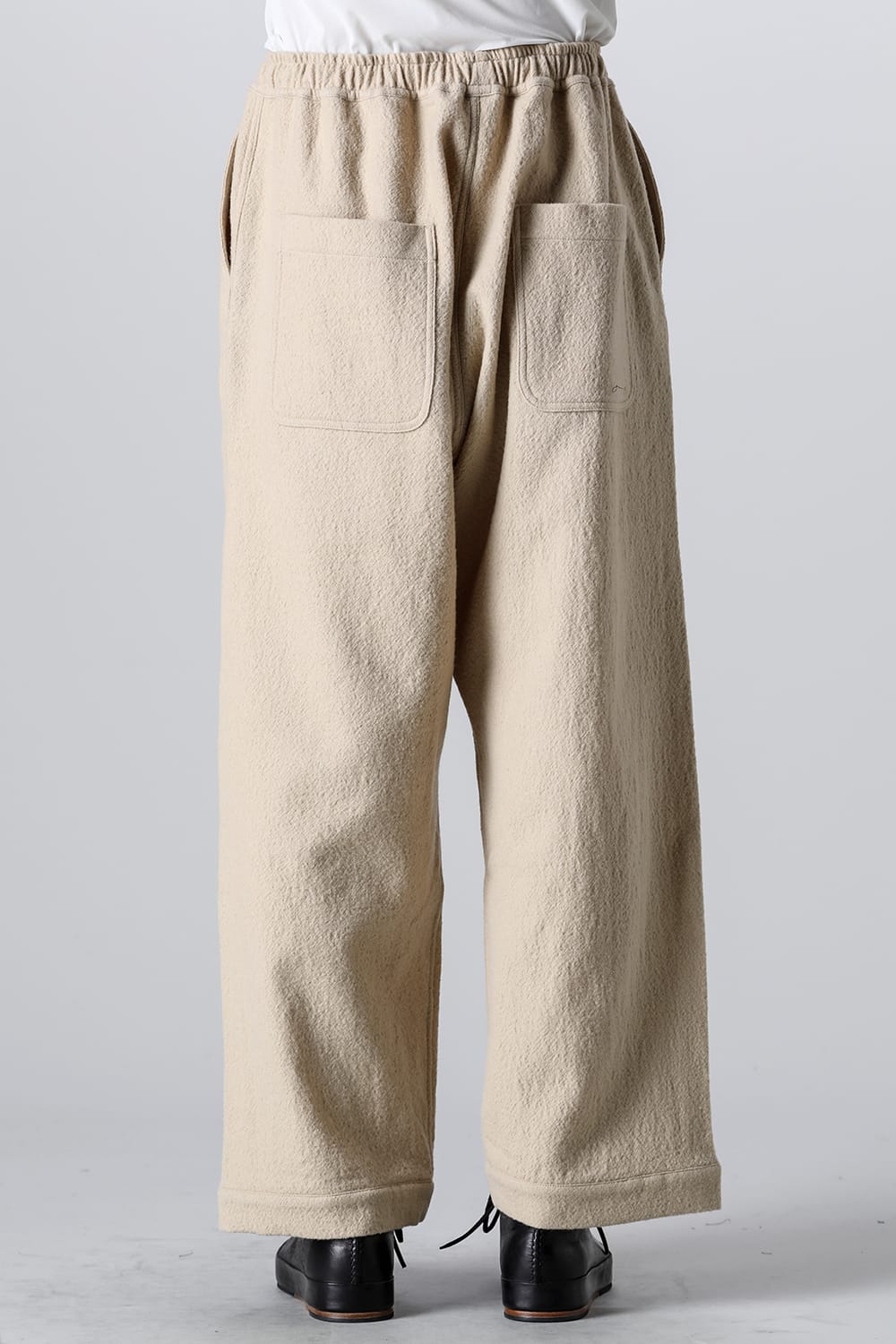JOGGING TROUSERS Teddy Wool Twill Beige