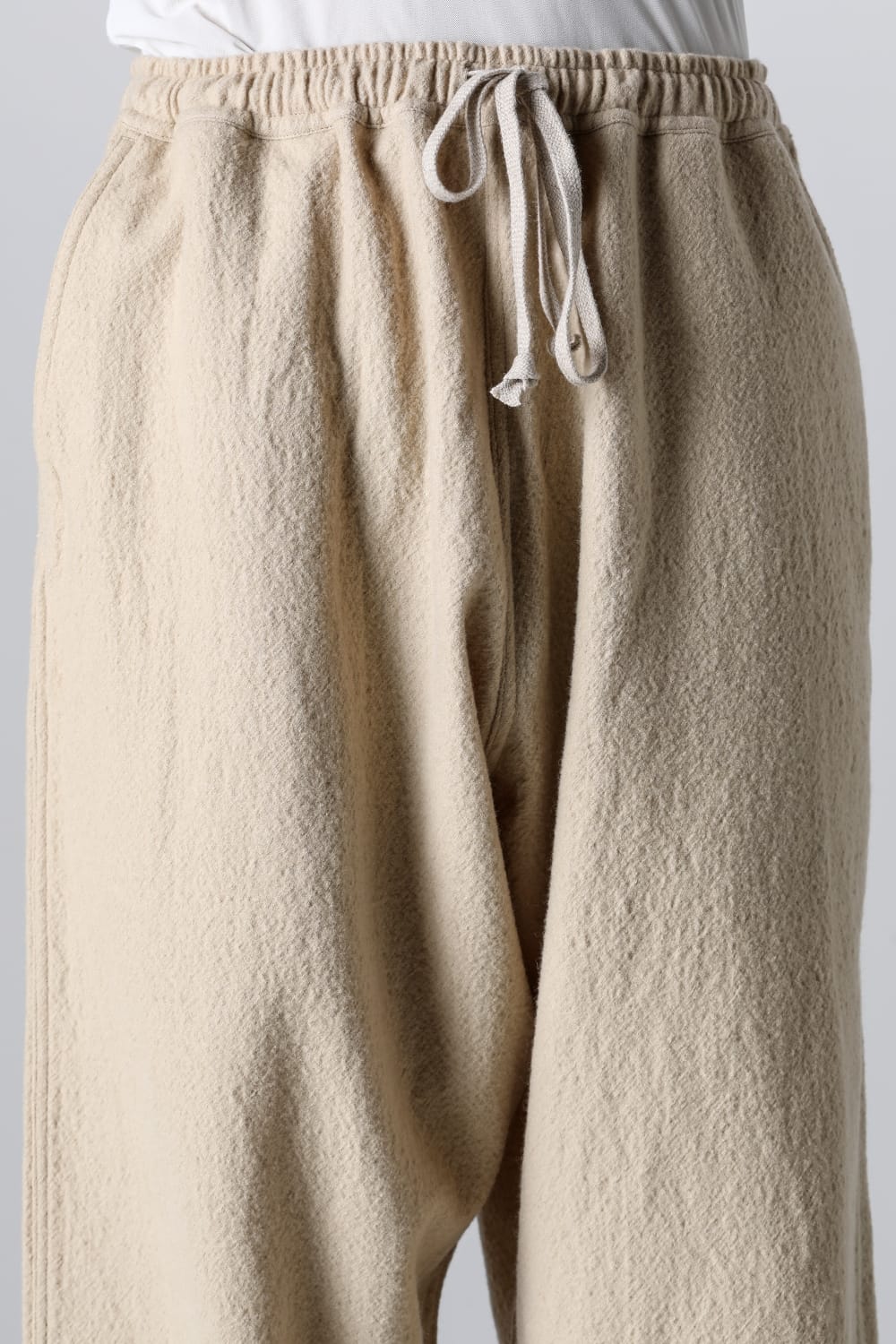 JOGGING TROUSERS Teddy Wool Twill Beige