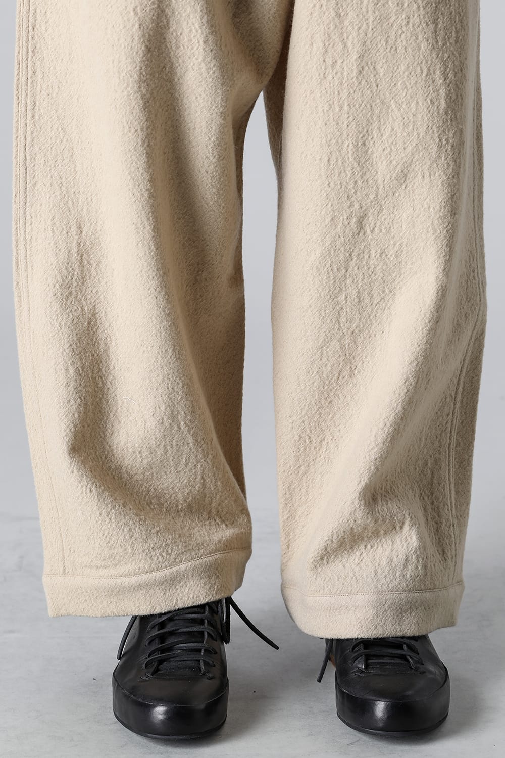 JOGGING TROUSERS Teddy Wool Twill Beige