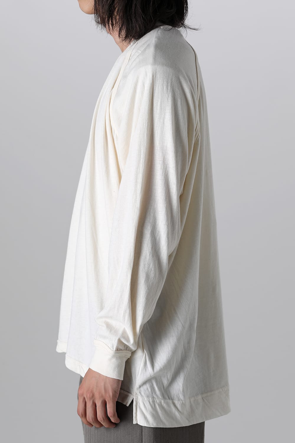 ロングスリーブTシャツ コットンウールジャージー キナリ