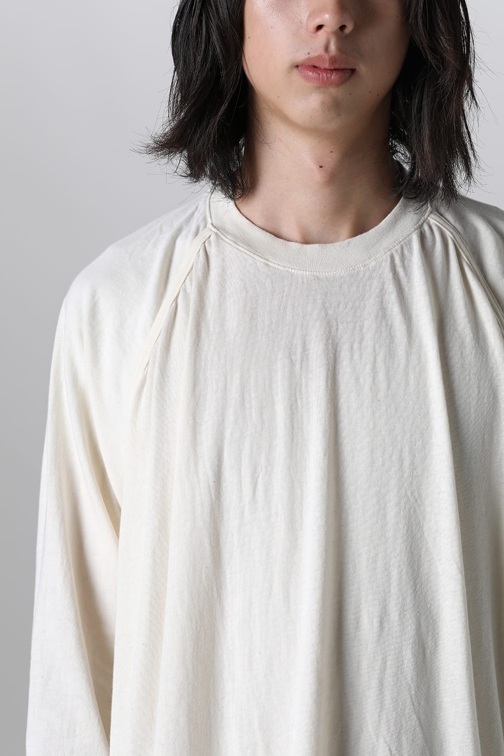 ロングスリーブTシャツ コットンウールジャージー キナリ