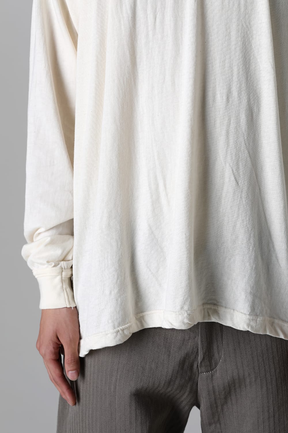 ロングスリーブTシャツ コットンウールジャージー キナリ