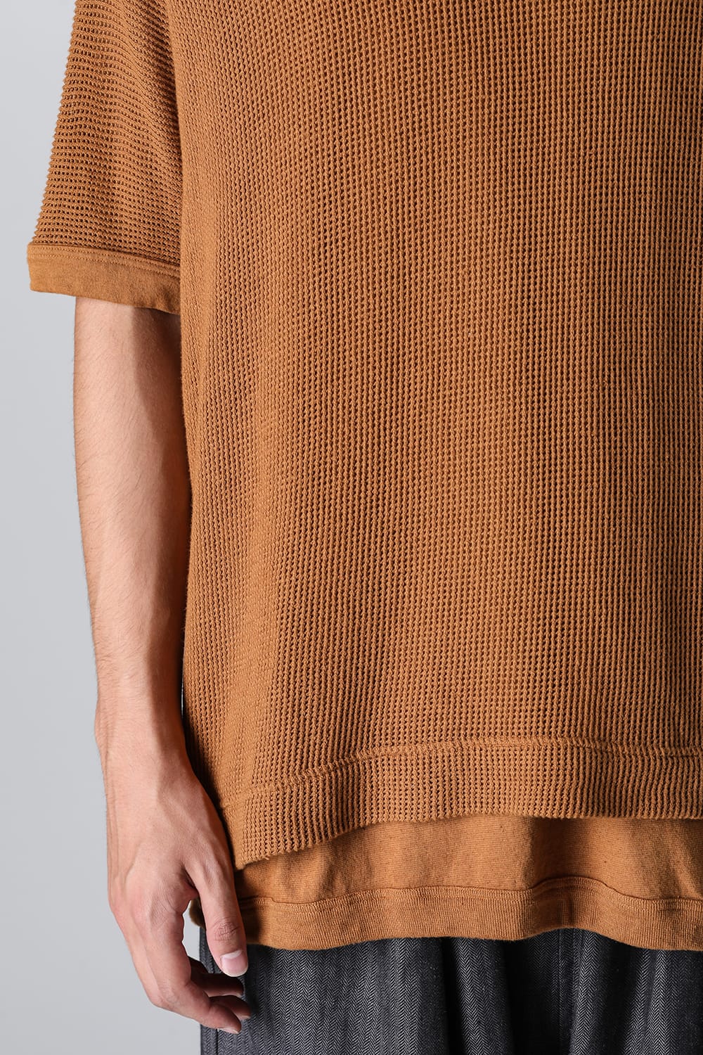 ベーシックTee コットンメッシュ COPPER BROWN