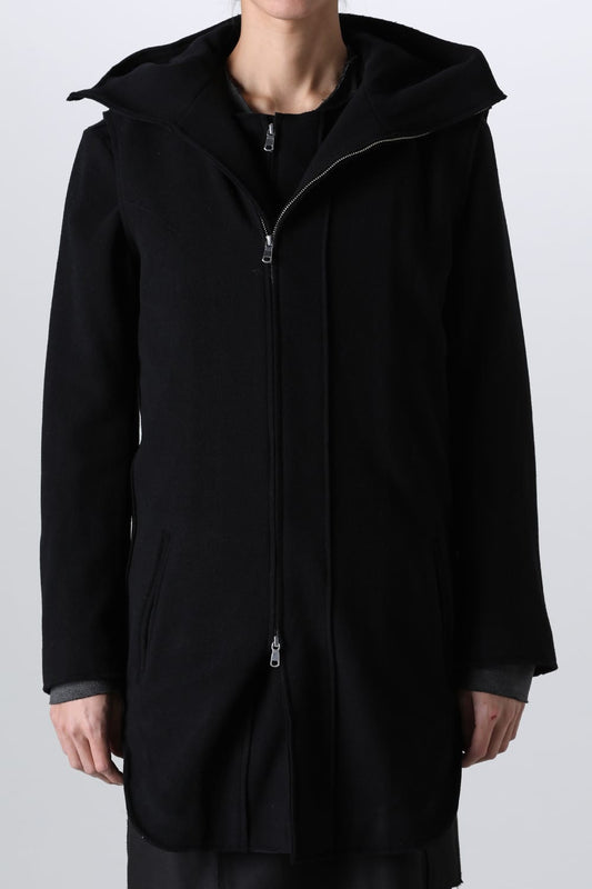 Convertible Rider-Sleeveless Coat Black