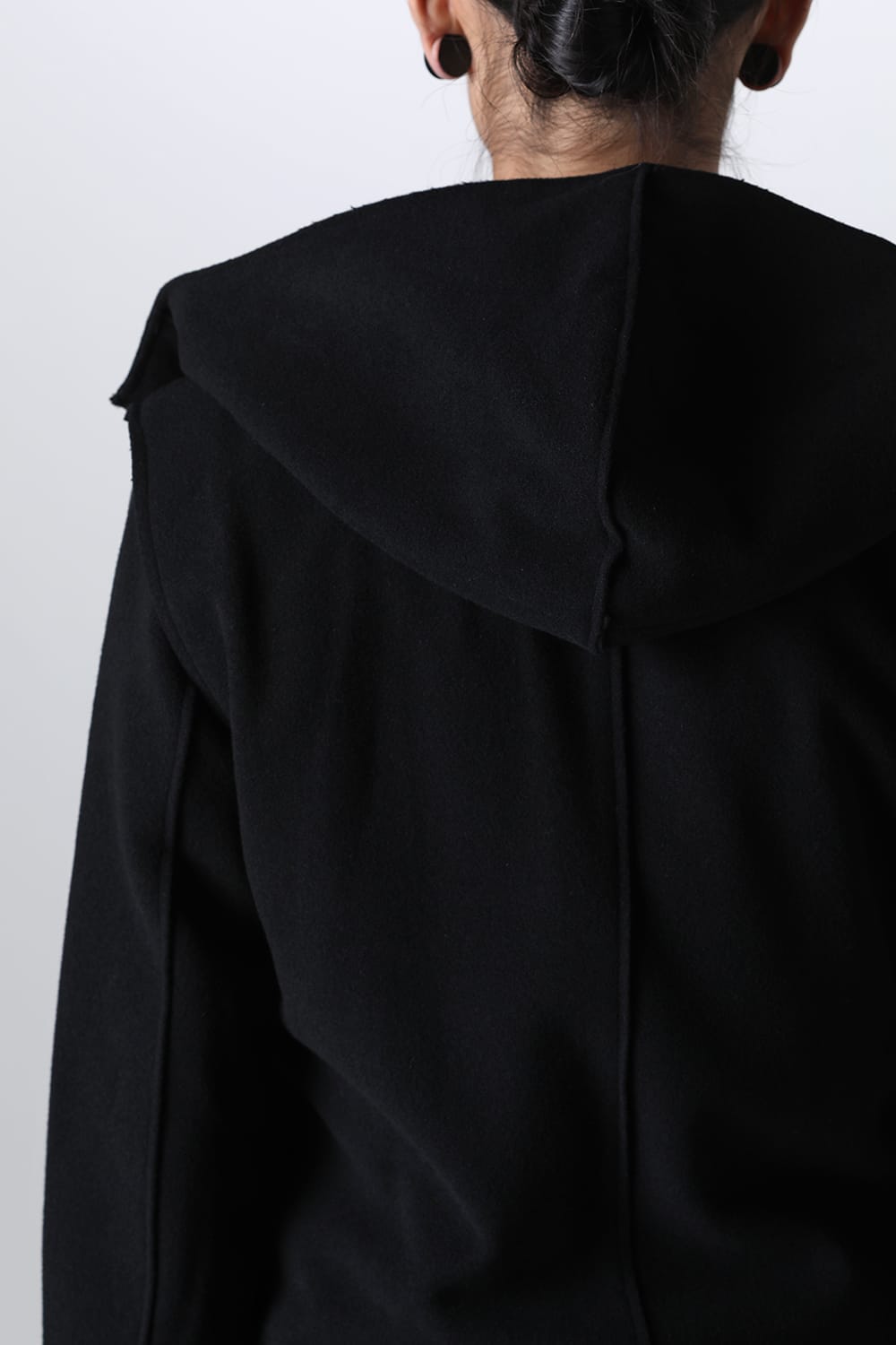 Convertible Rider-Sleeveless Coat Black