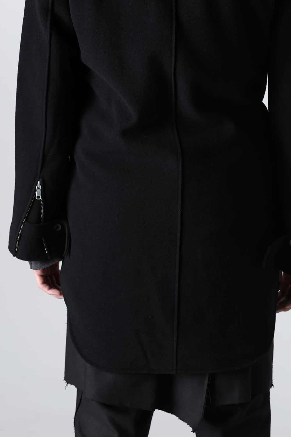 Convertible Rider-Sleeveless Coat Black