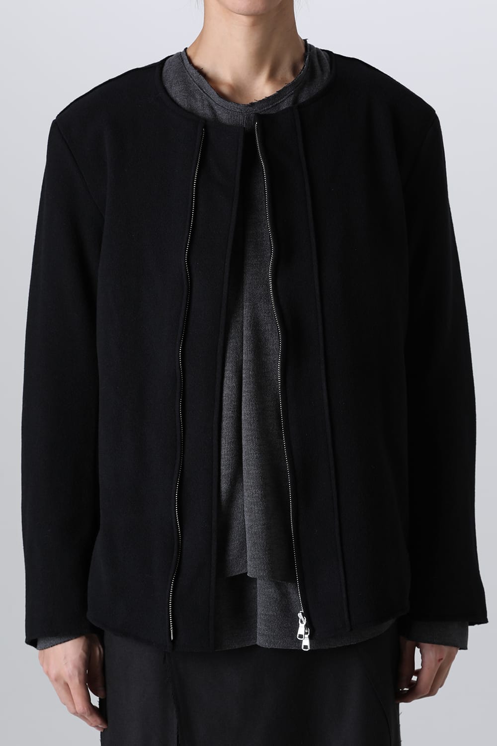 Convertible Rider-Sleeveless Coat Black