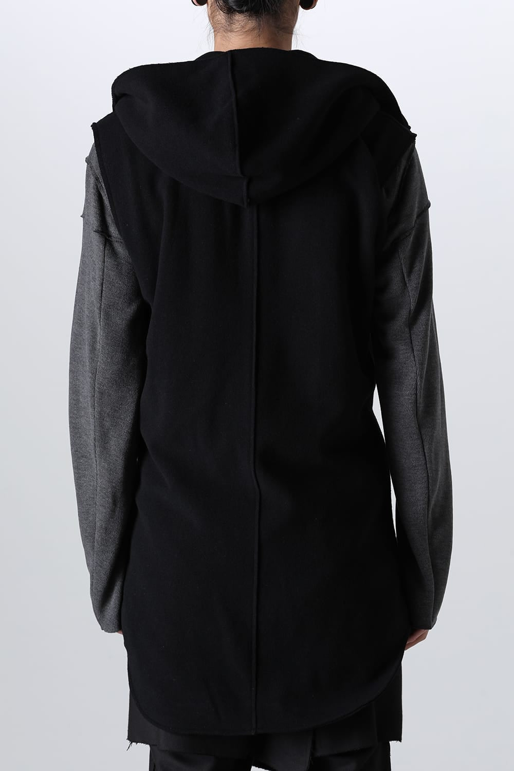 Convertible Rider-Sleeveless Coat Black