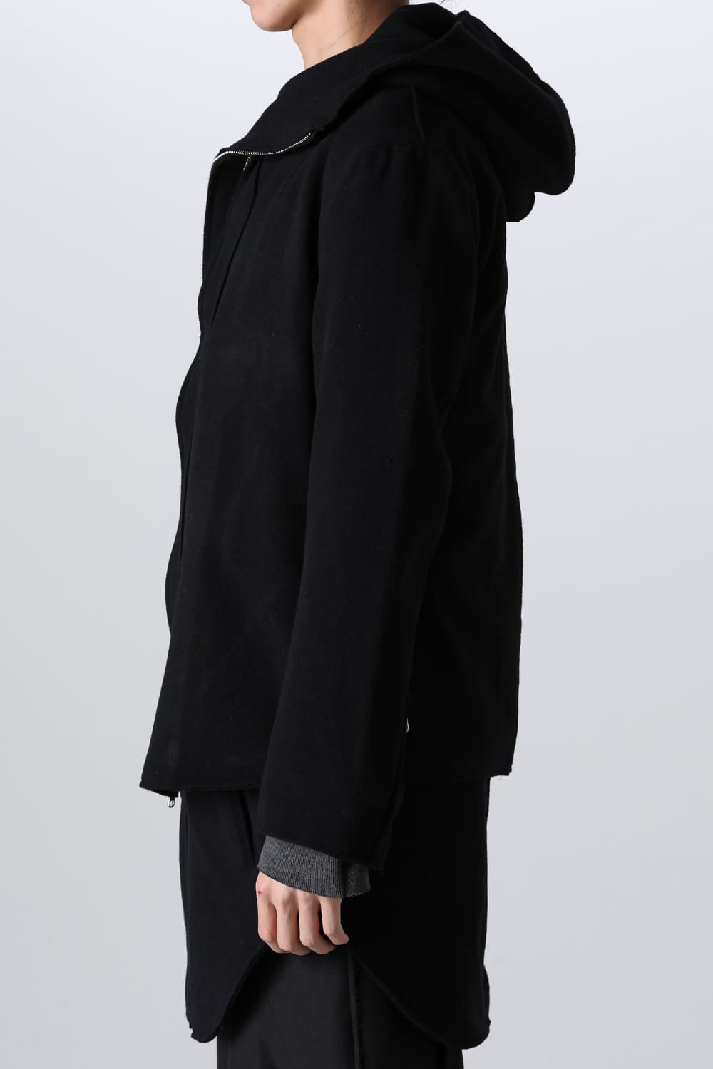 Convertible Rider-Sleeveless Coat Black