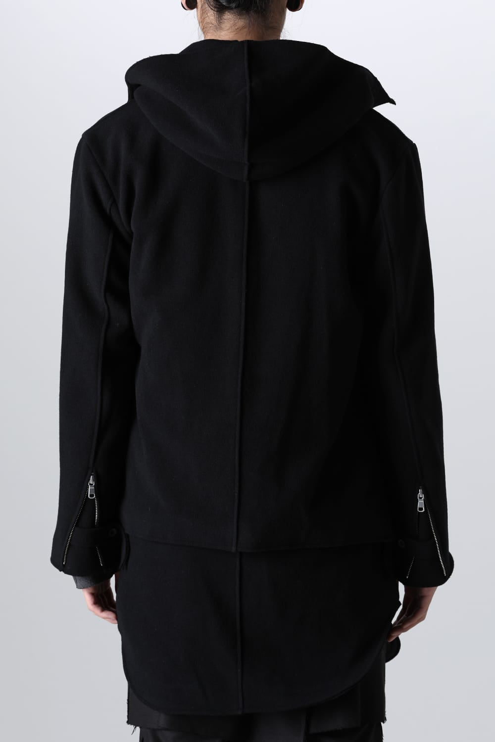 Convertible Rider-Sleeveless Coat Black