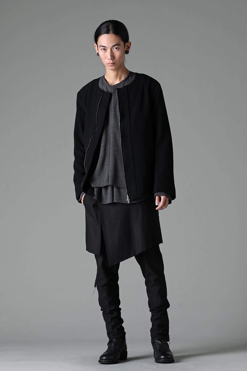 Convertible Rider-Sleeveless Coat Black