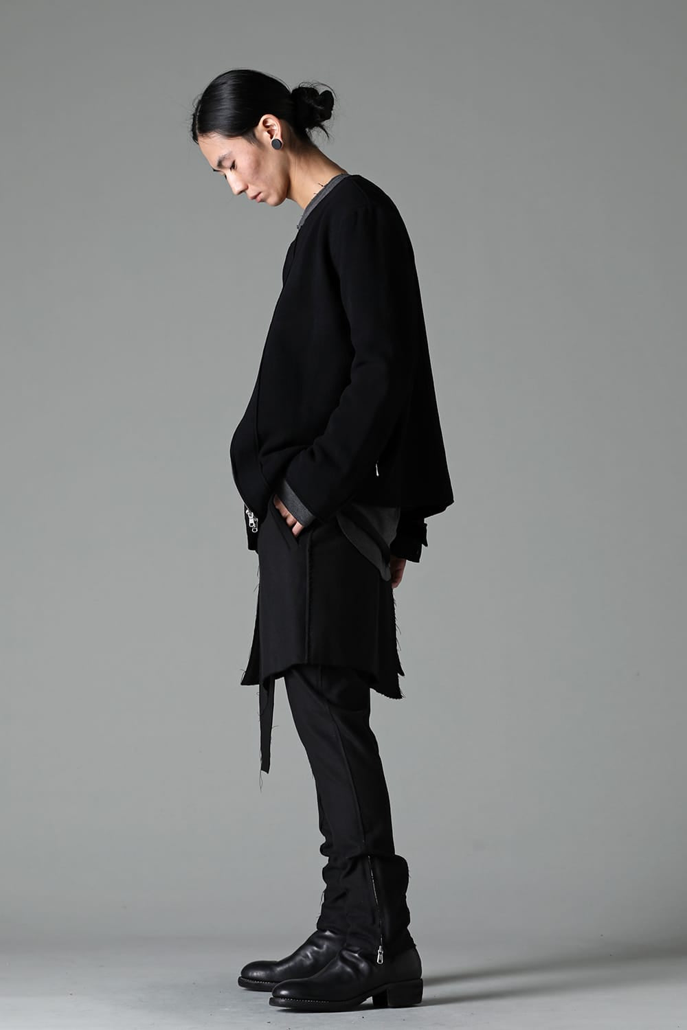 Convertible Rider-Sleeveless Coat Black