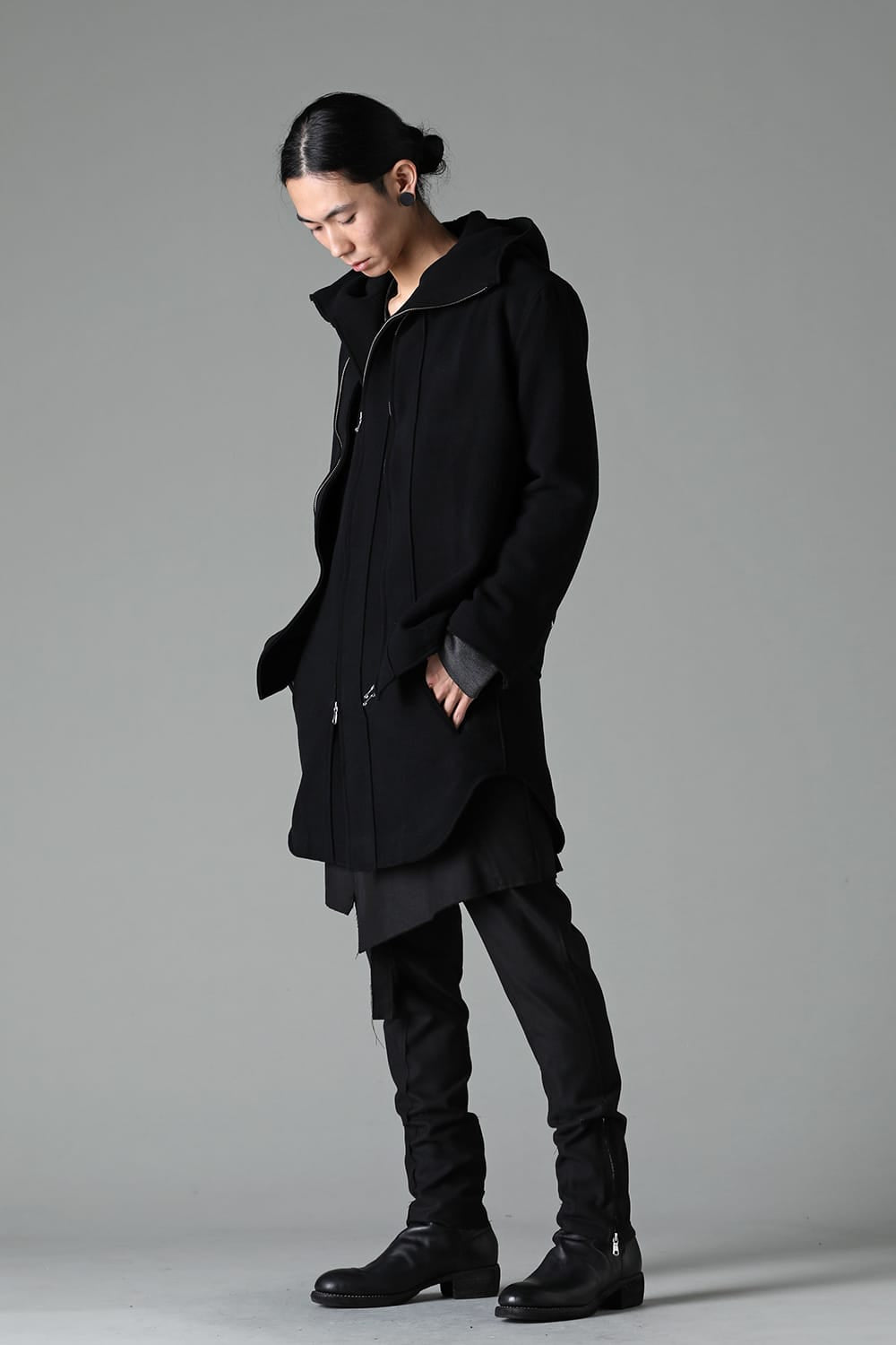 Convertible Rider-Sleeveless Coat Black