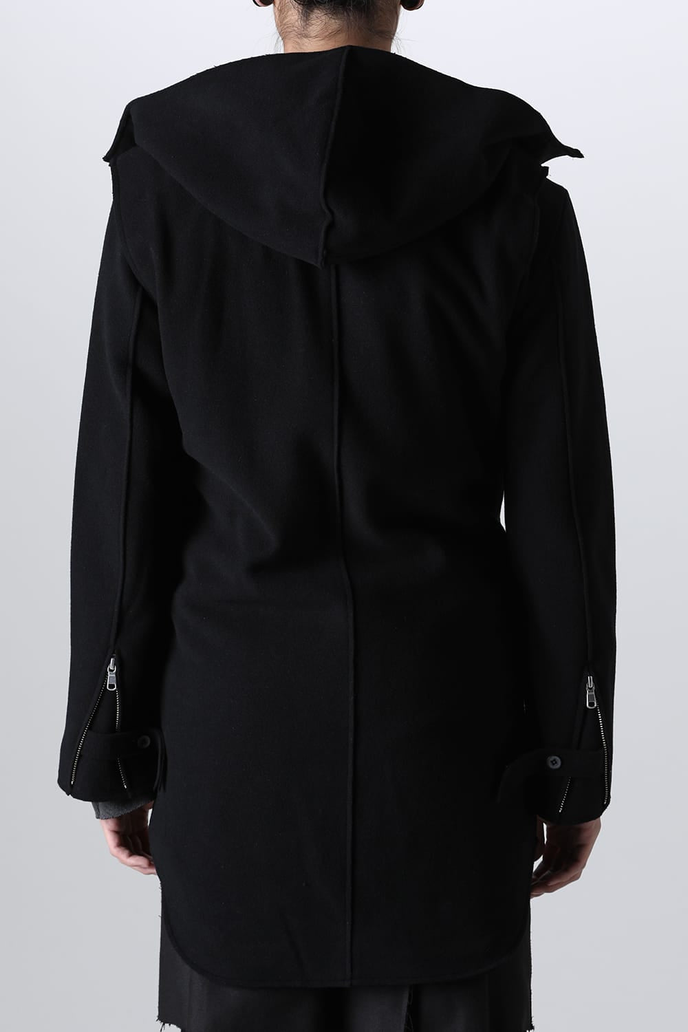 Convertible Rider-Sleeveless Coat Black