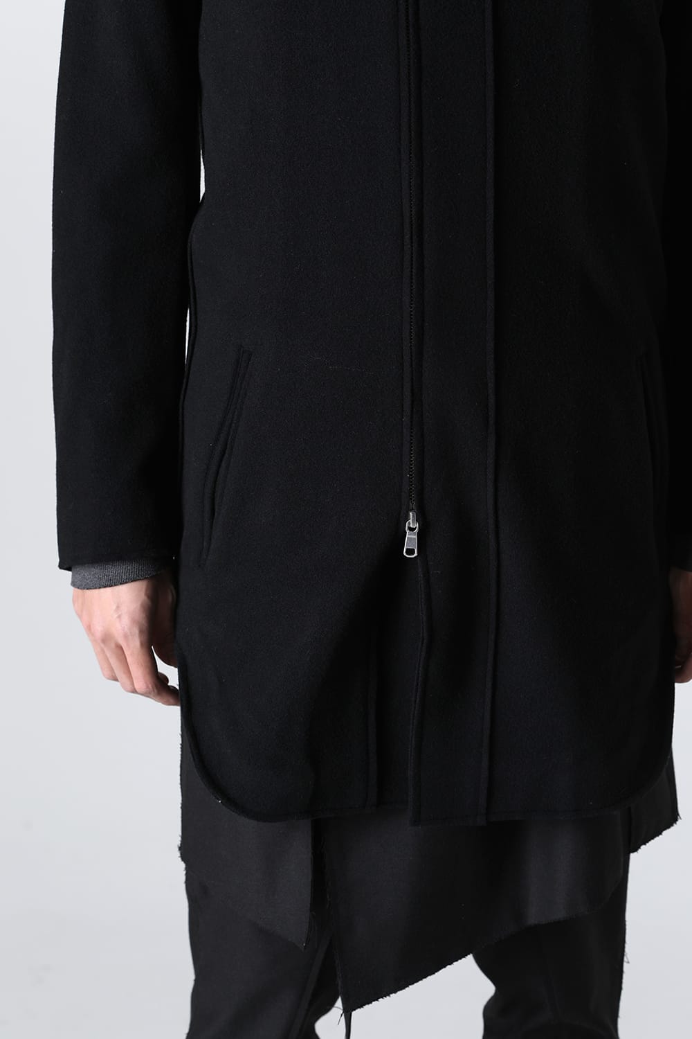 Convertible Rider-Sleeveless Coat Black