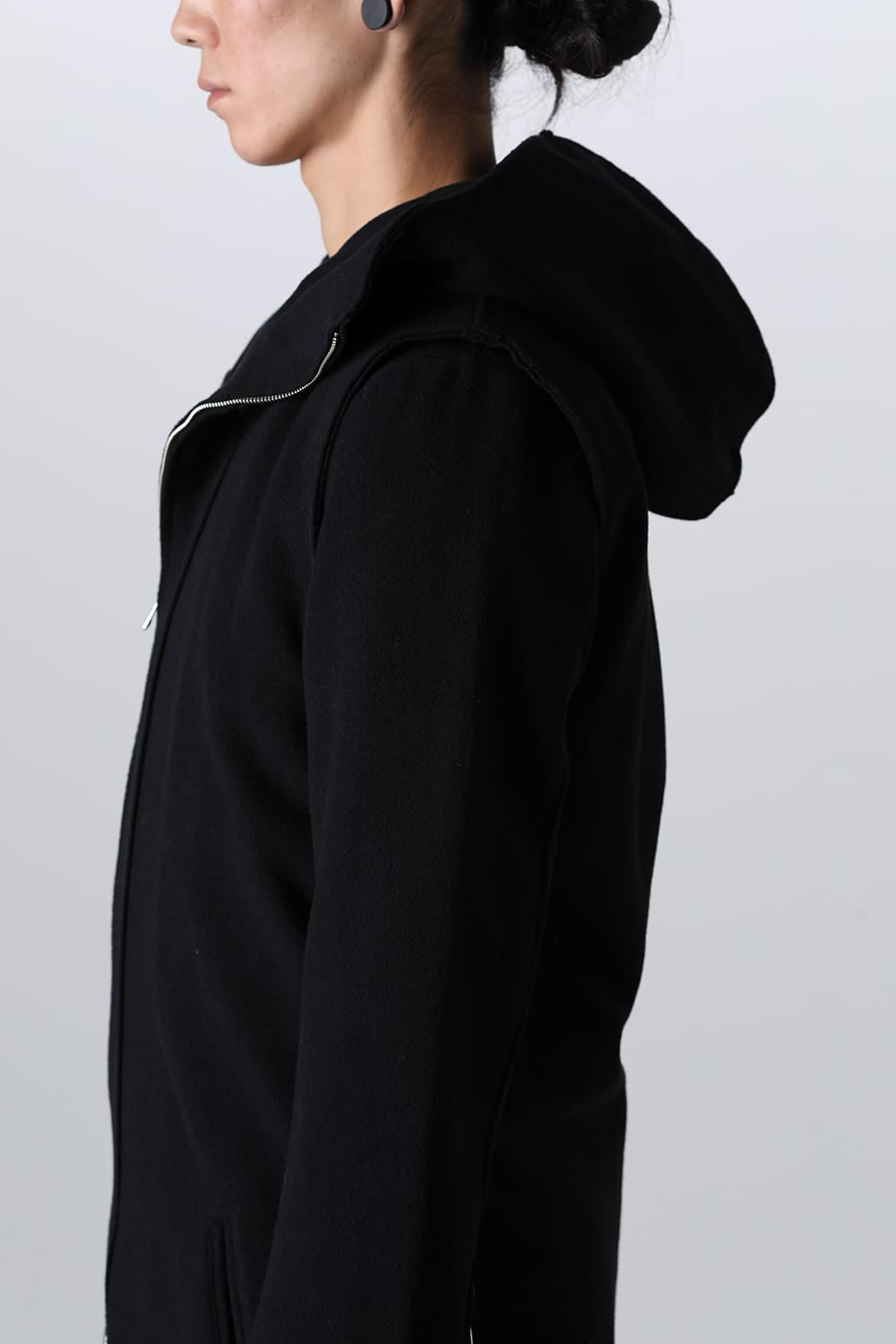 Convertible Rider-Sleeveless Coat Black