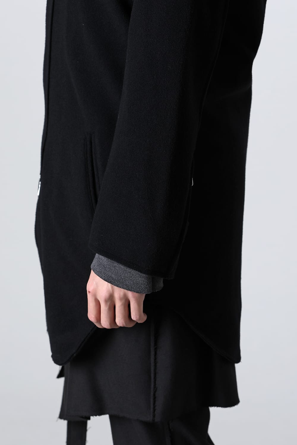 Convertible Rider-Sleeveless Coat Black