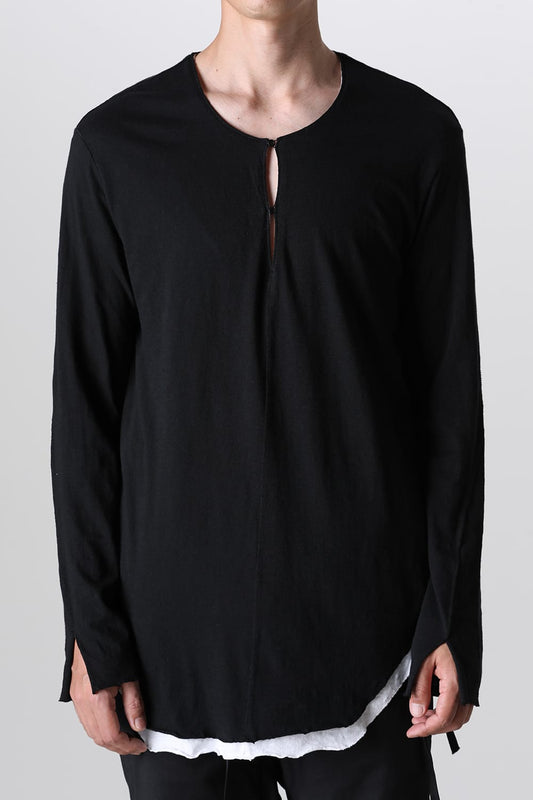 LAYERED TUNIC CUTSEW Black/White