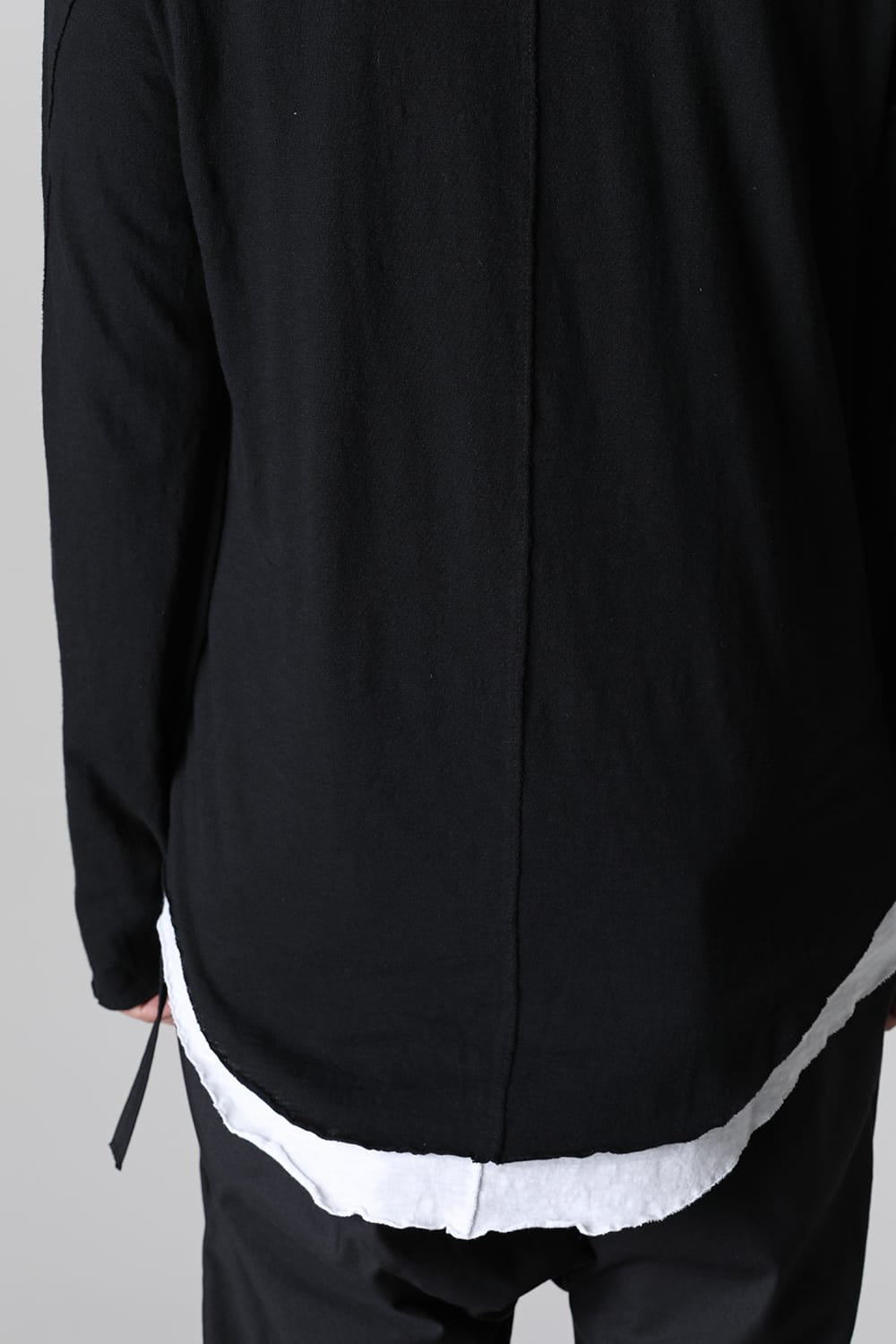 LAYERED TUNIC CUTSEW Black/White