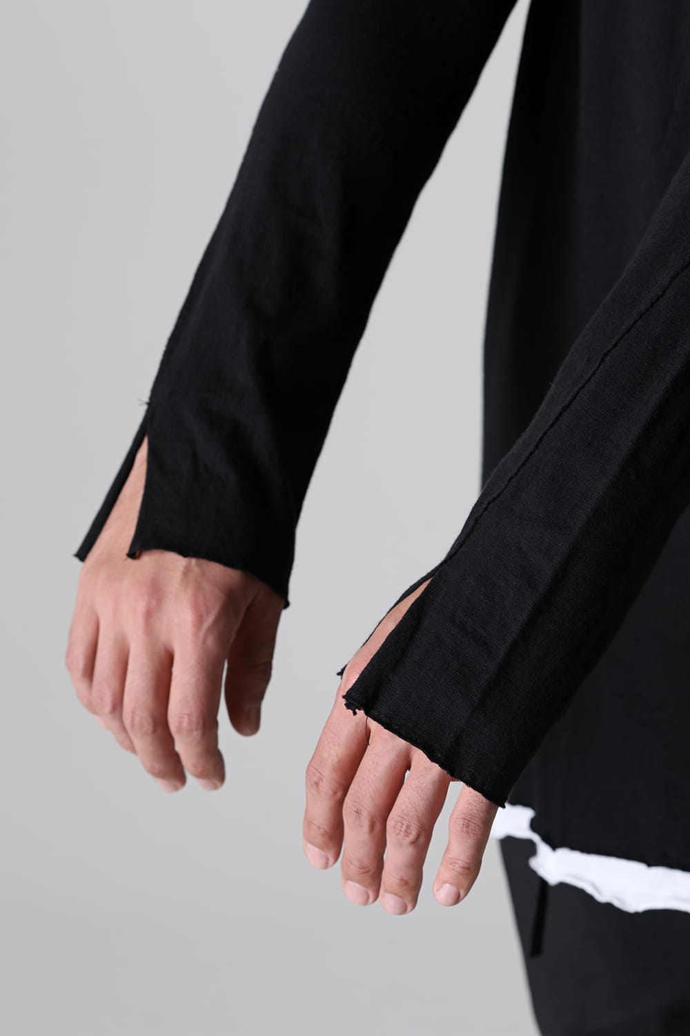 LAYERED TUNIC CUTSEW Black/White