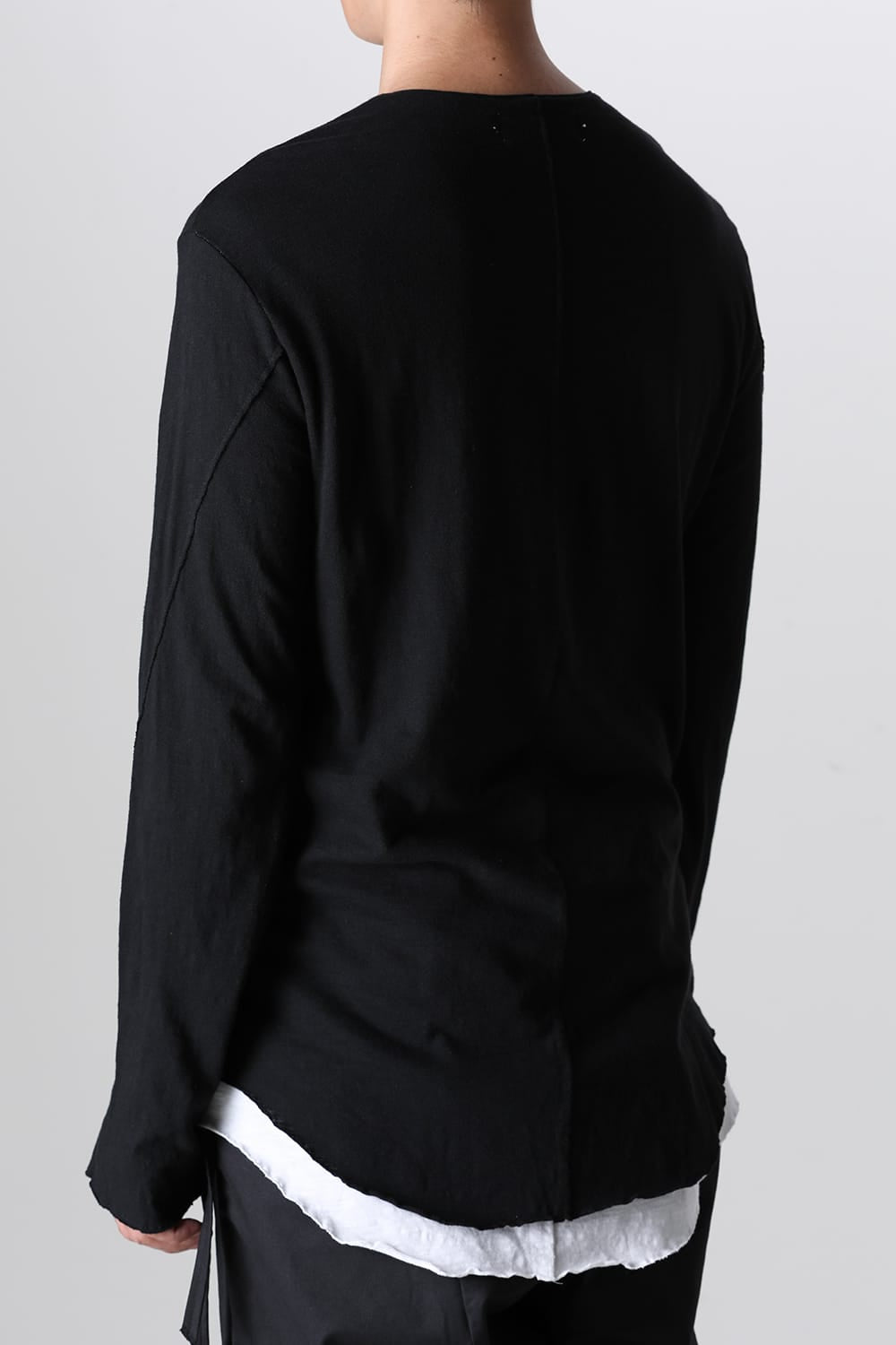 LAYERED TUNIC CUTSEW Black/White