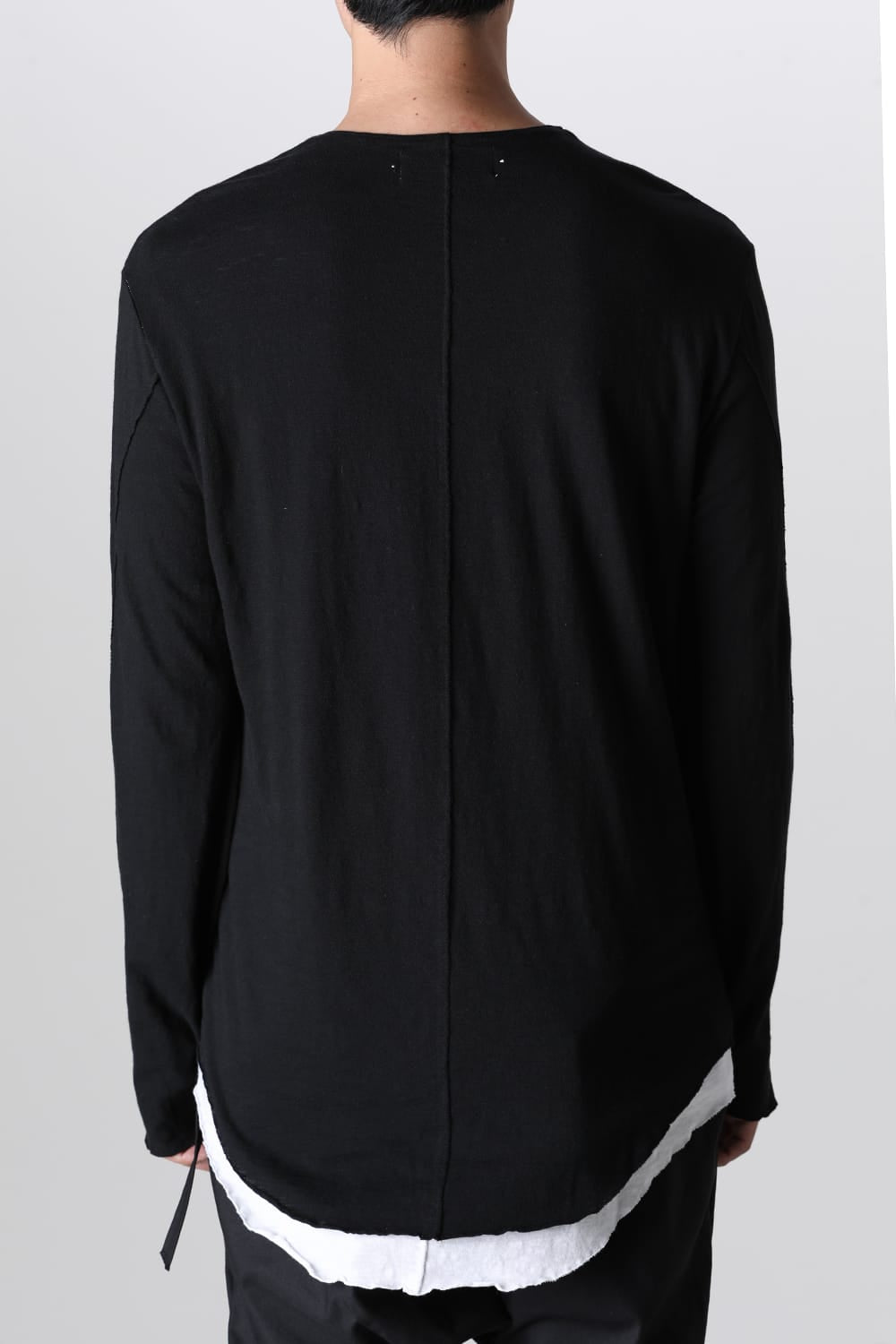 LAYERED TUNIC CUTSEW Black/White