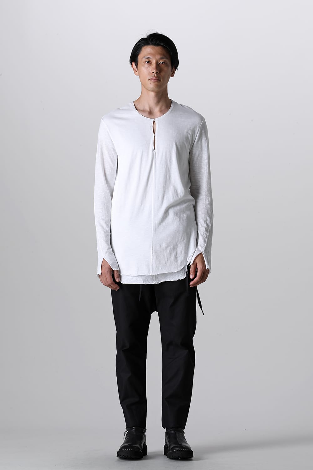 LAYERED TUNIC CUTSEW White/White