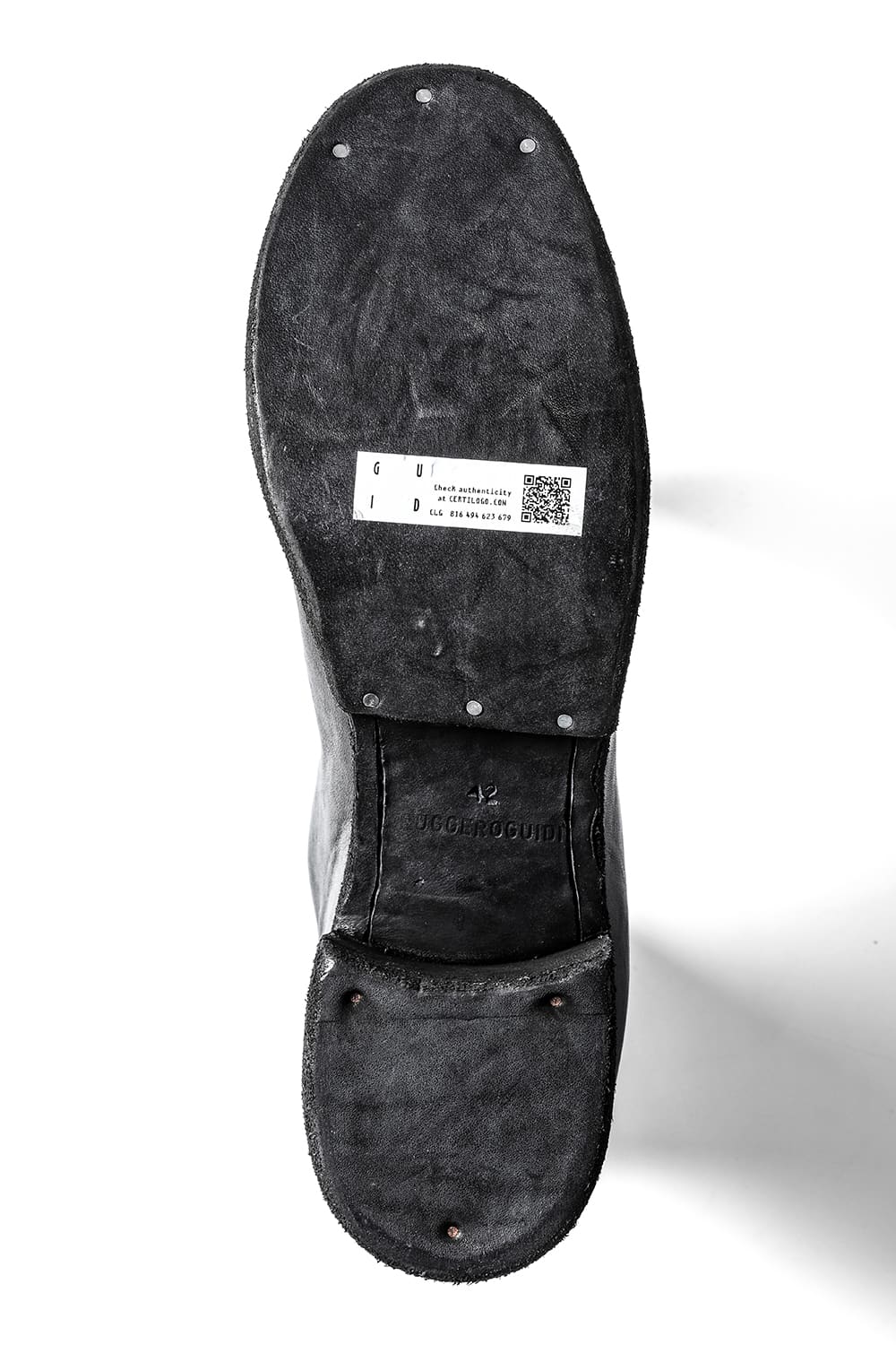 Front Zip Double Sole Boots  - Horse Full Grain Leather