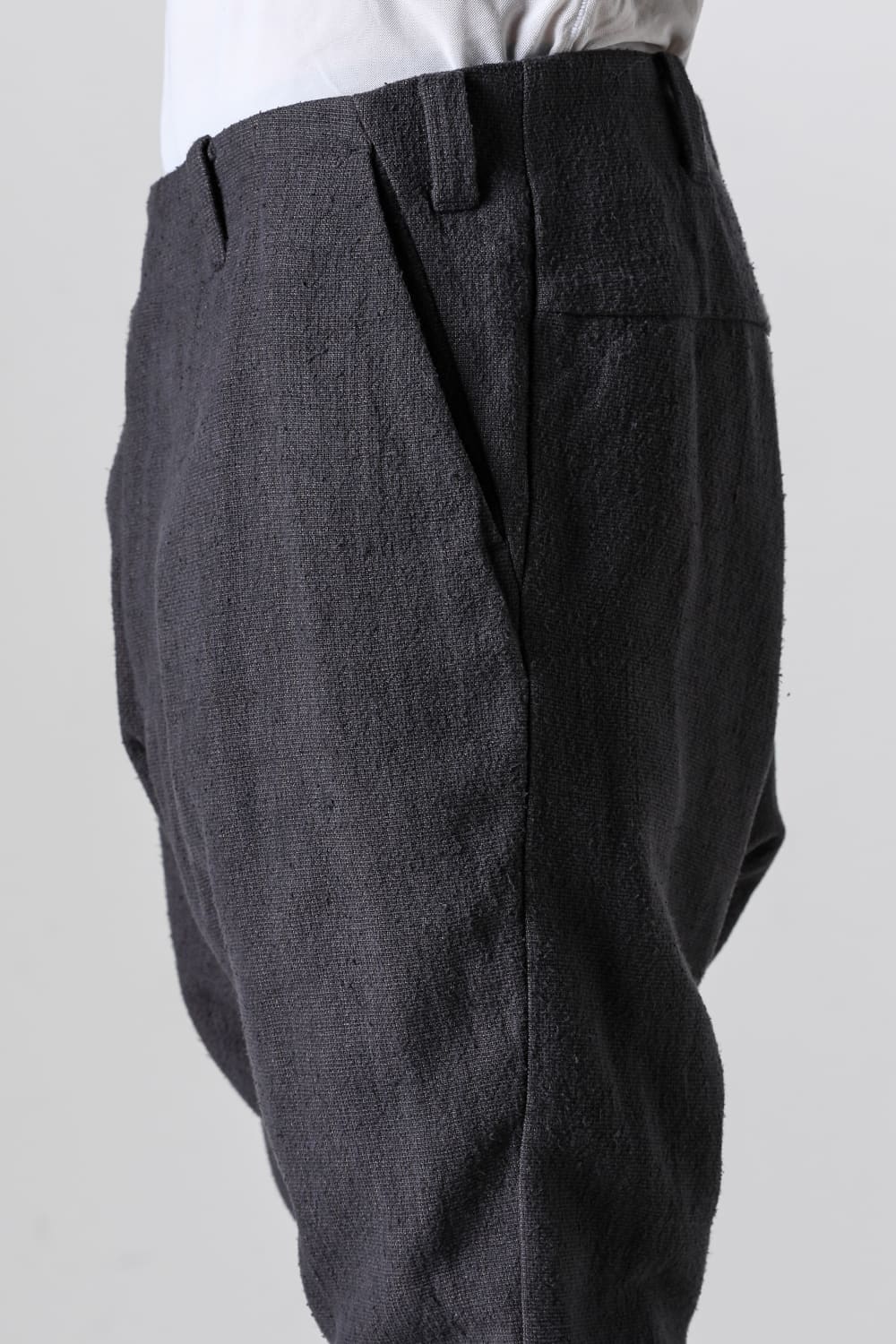 Slim pants silk / linen