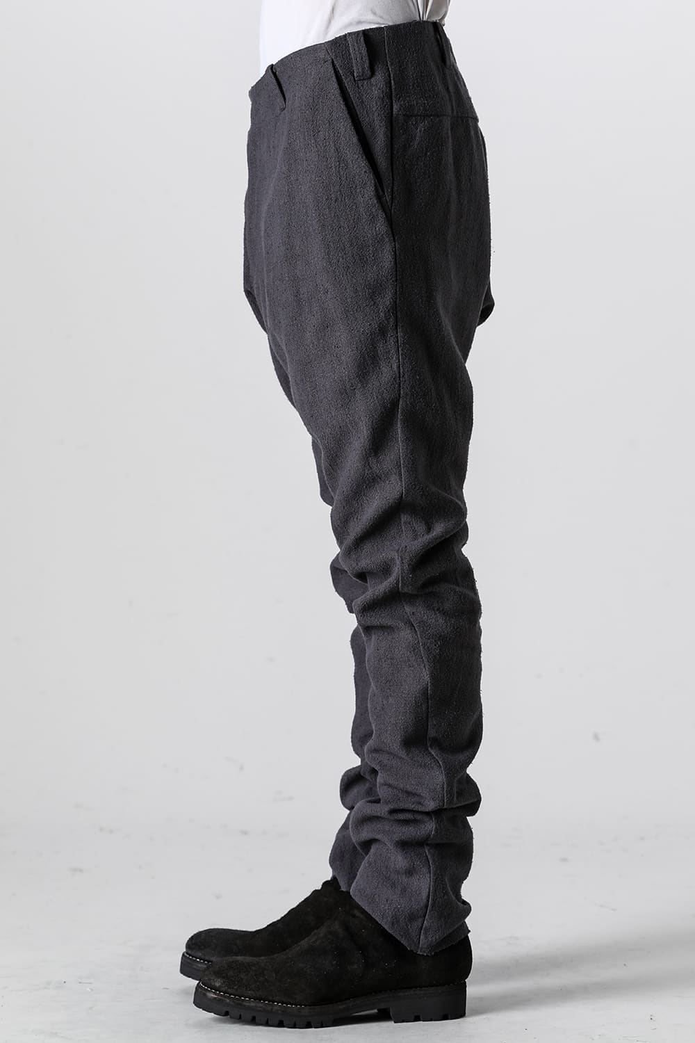 Slim pants silk / linen