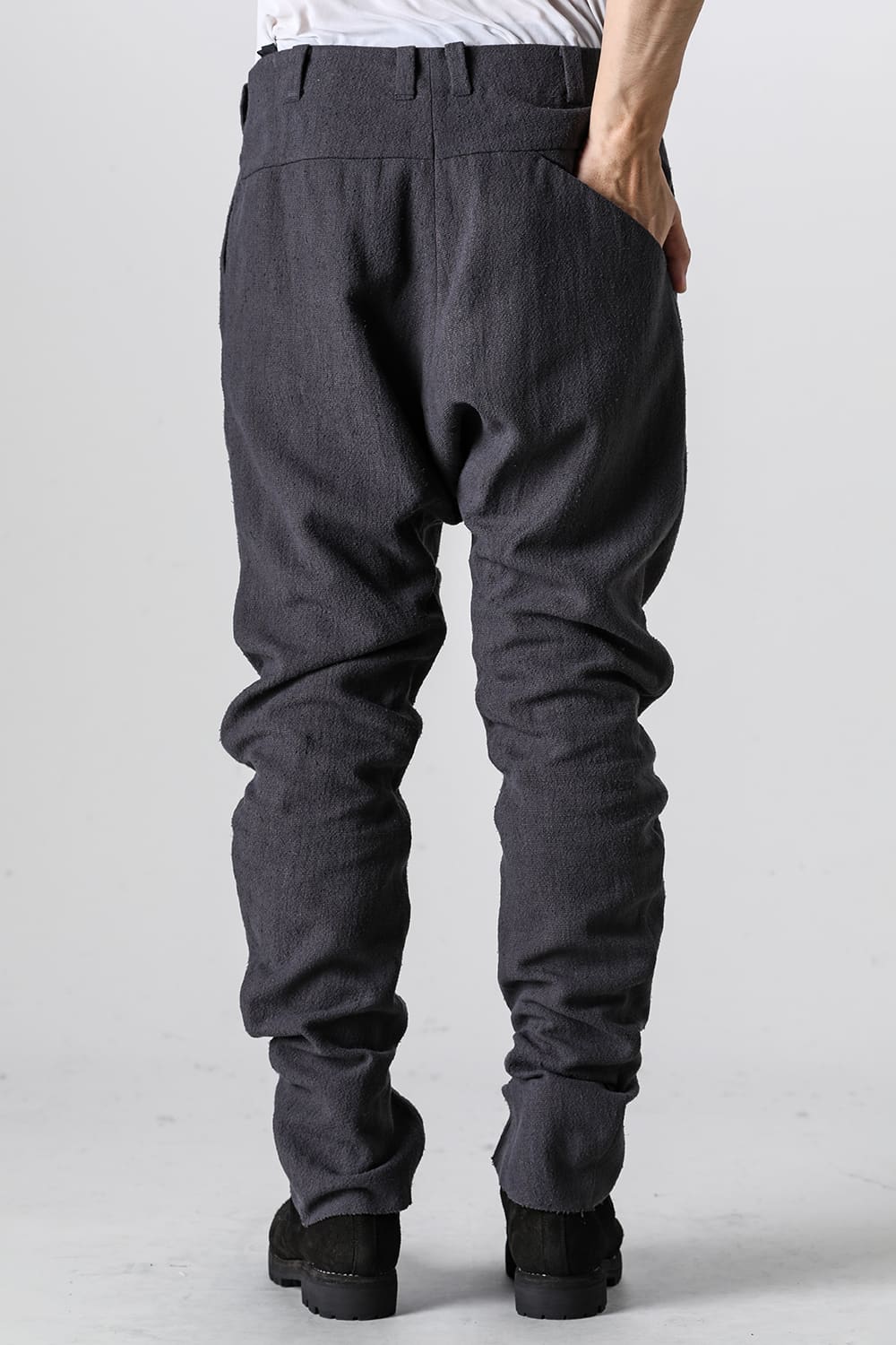 Slim pants silk / linen