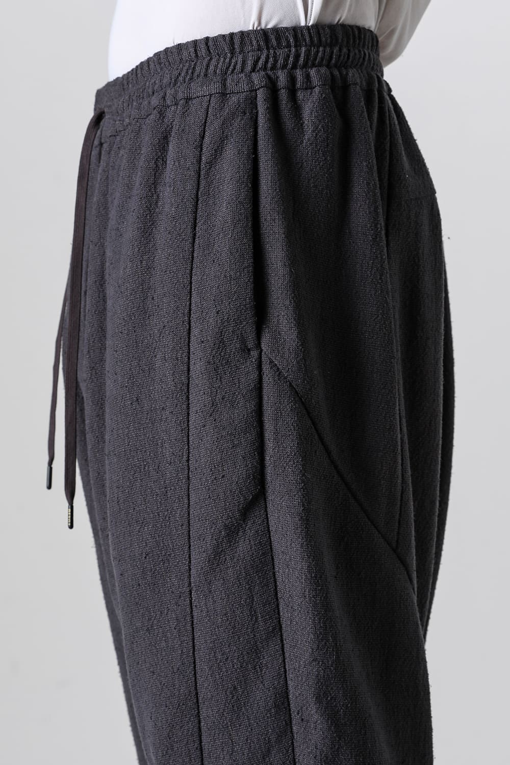 ドロップクロッチパンツ シルク/リネン