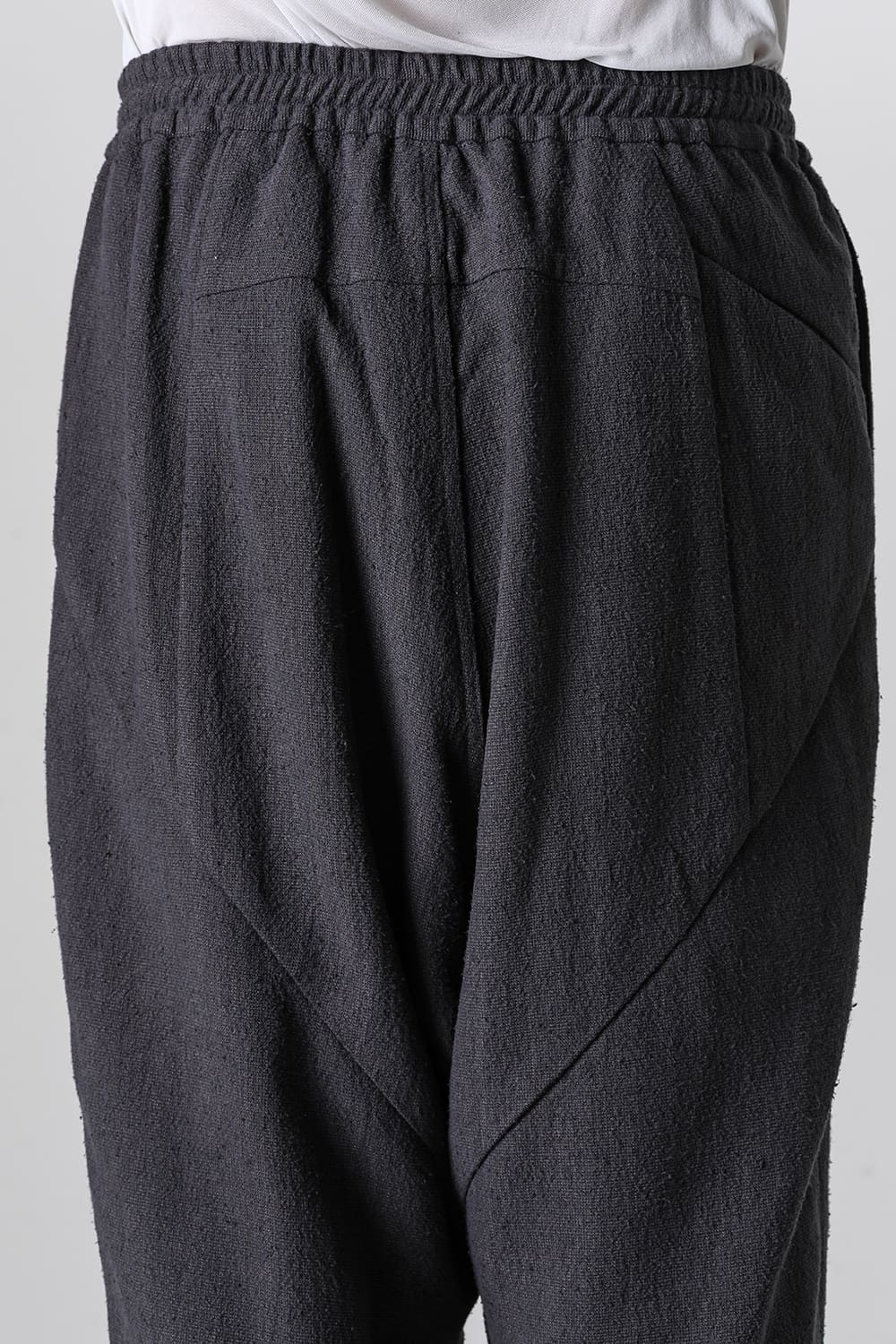 ドロップクロッチパンツ シルク/リネン