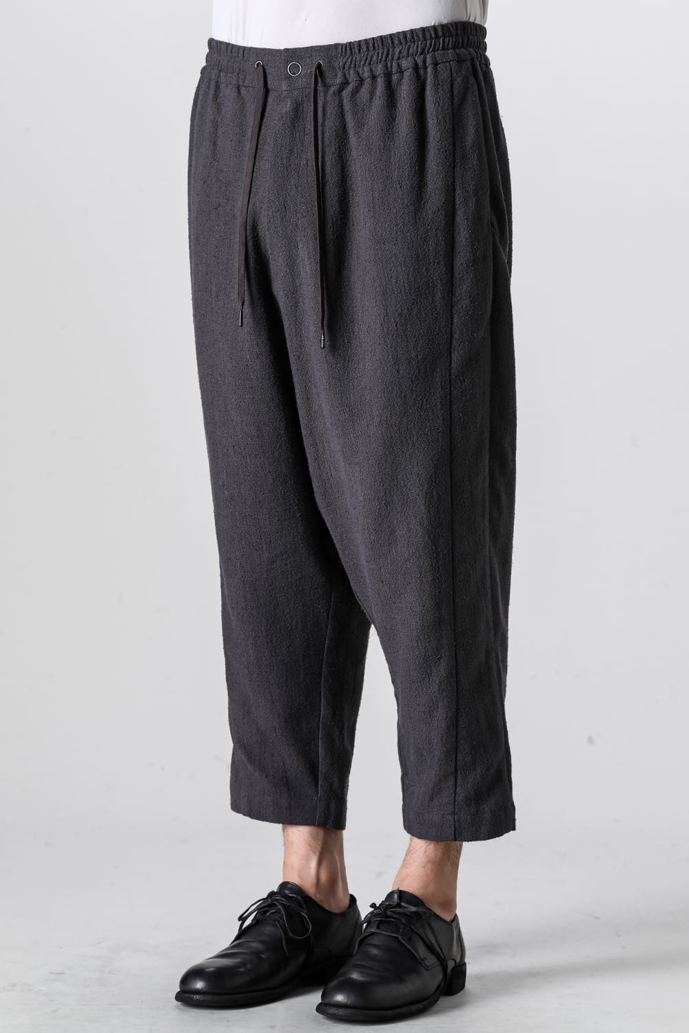 ドロップクロッチパンツ シルク/リネン