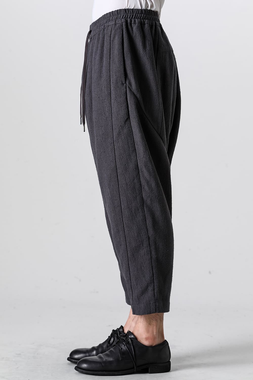 ドロップクロッチパンツ シルク/リネン