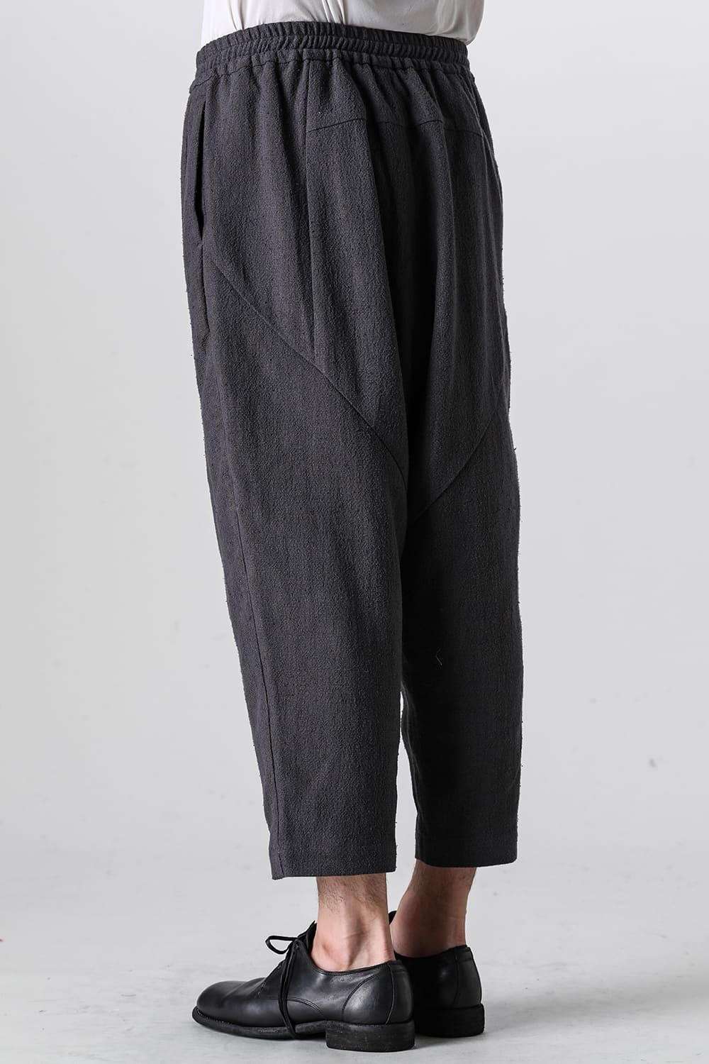 ドロップクロッチパンツ シルク/リネン