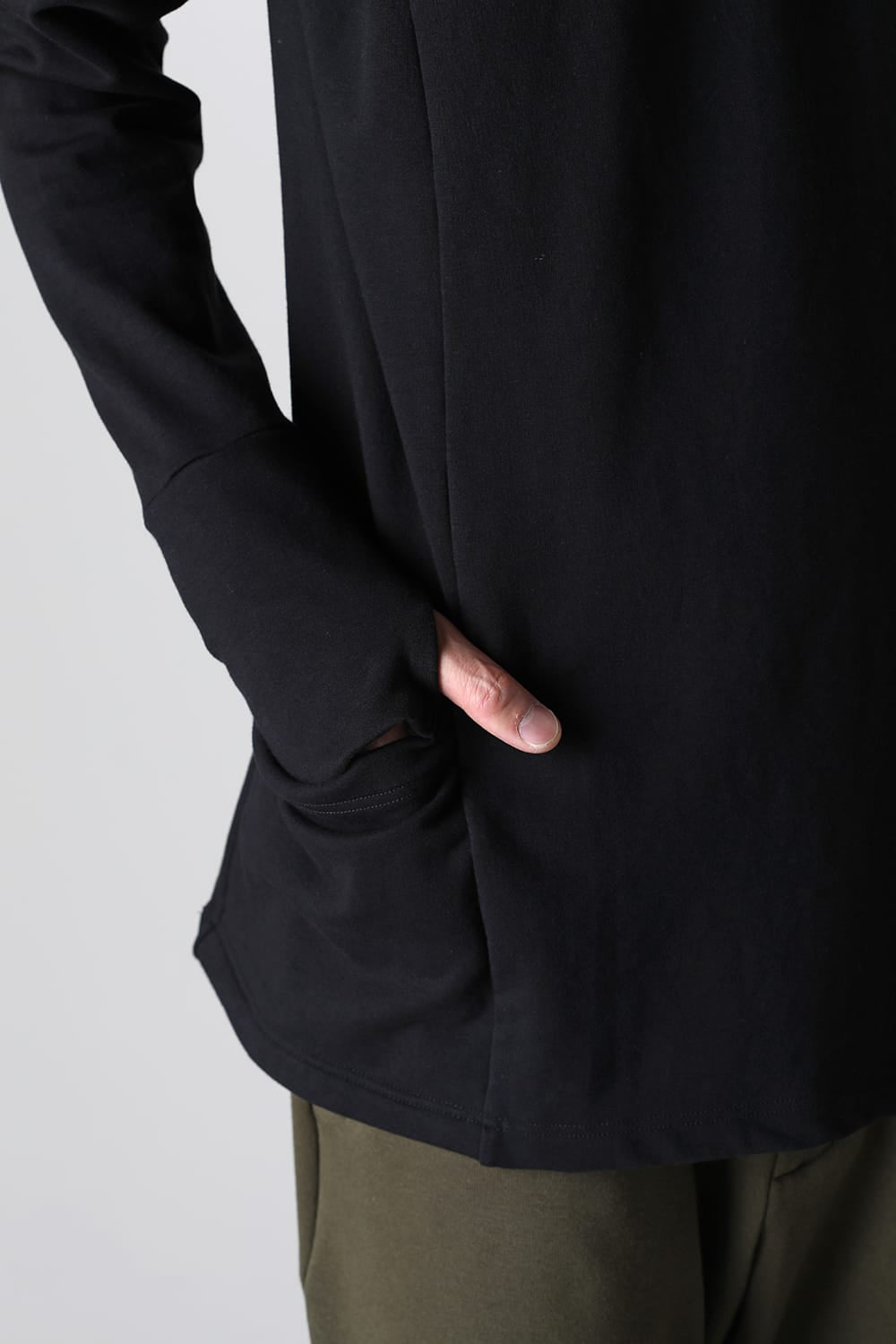 Henry Zip Up Jersey Black