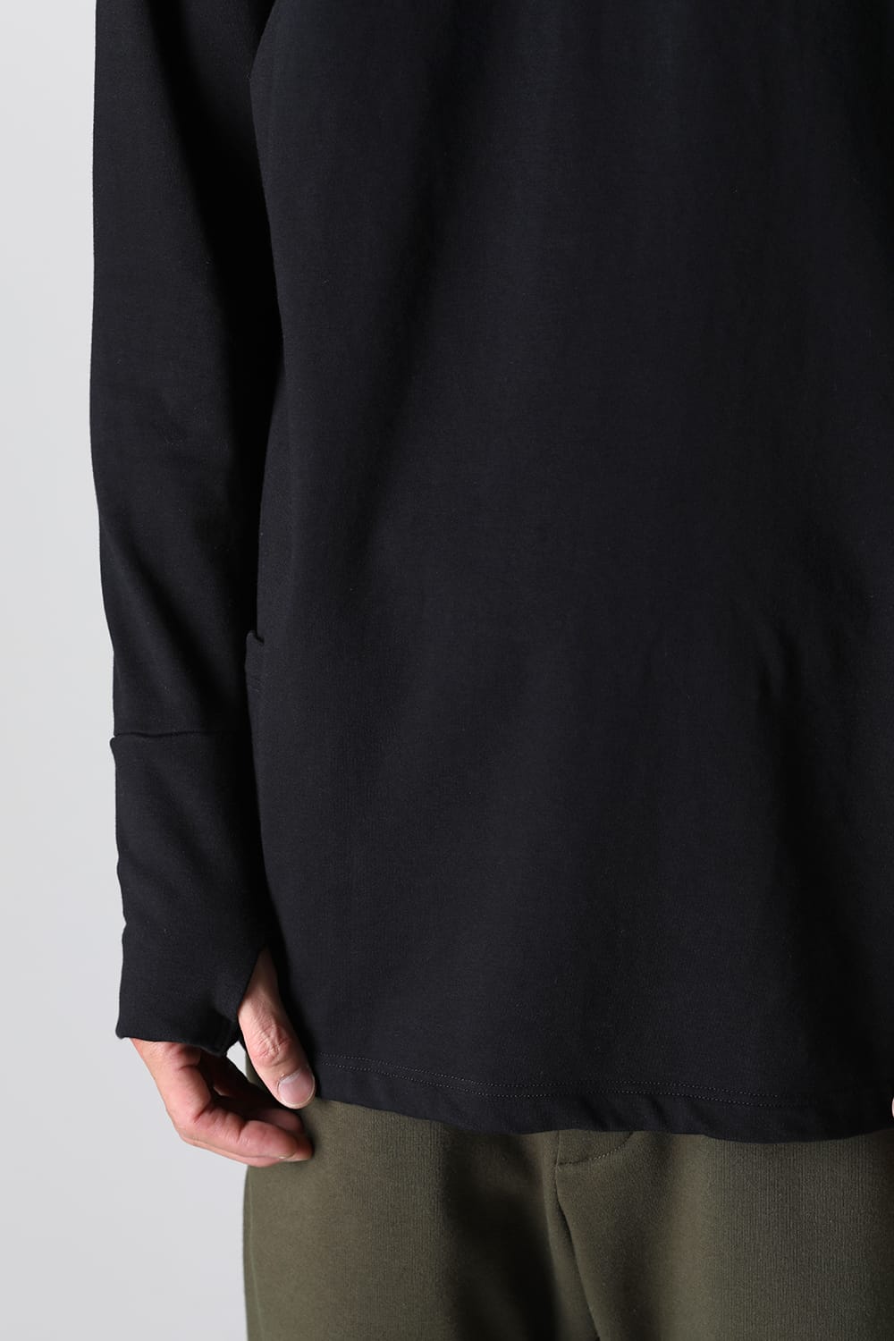 Henry Zip Up Jersey Black