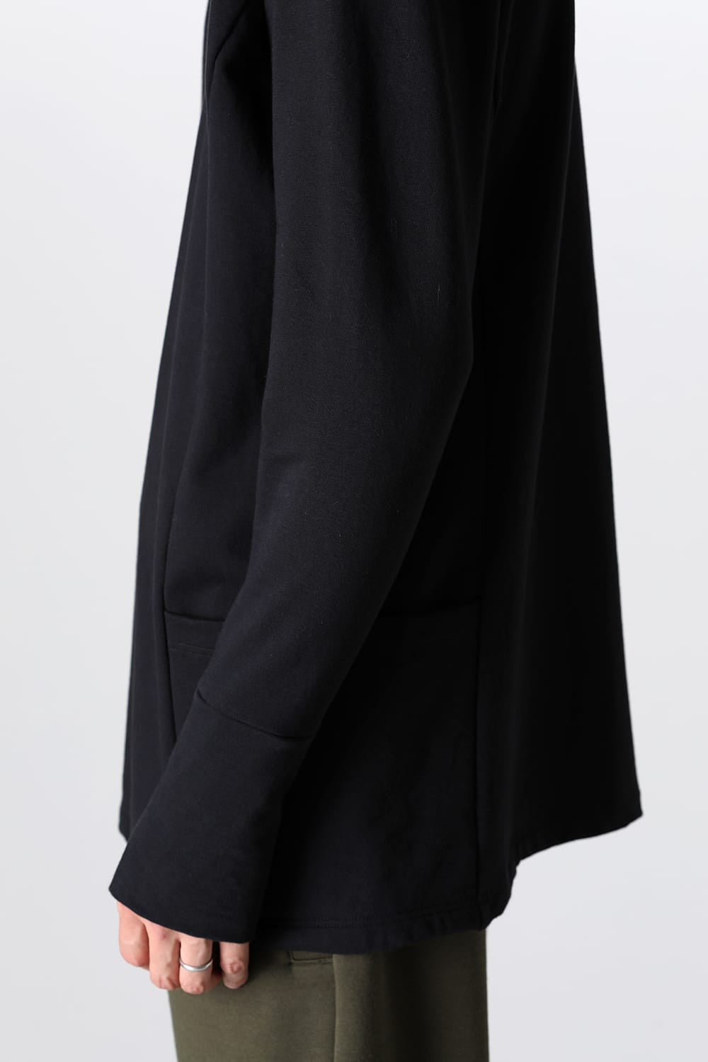 Henry Zip Up Jersey Black