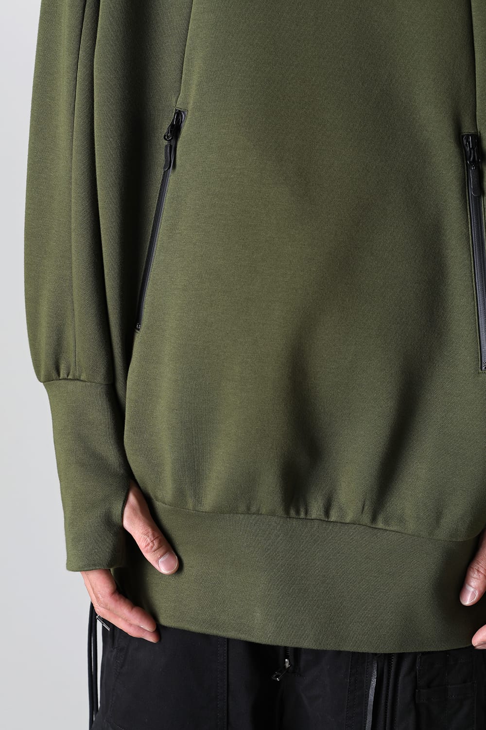 ライン プルオーバージャージー カーキ