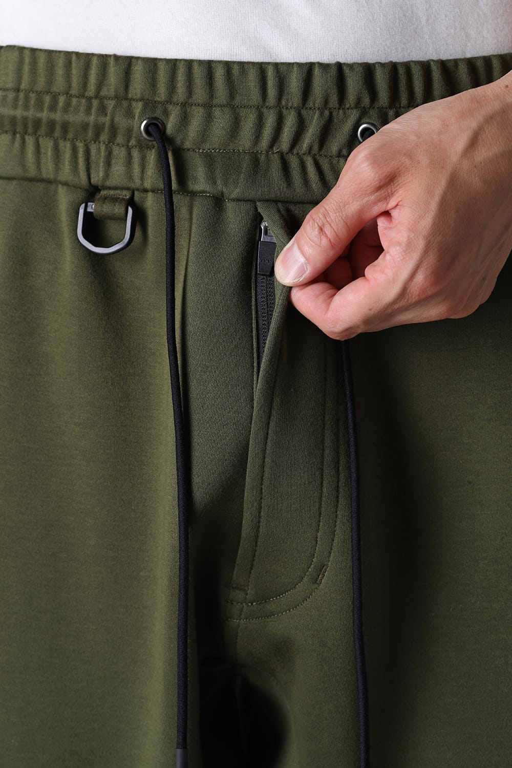 ライン ジャージーパンツ カーキ