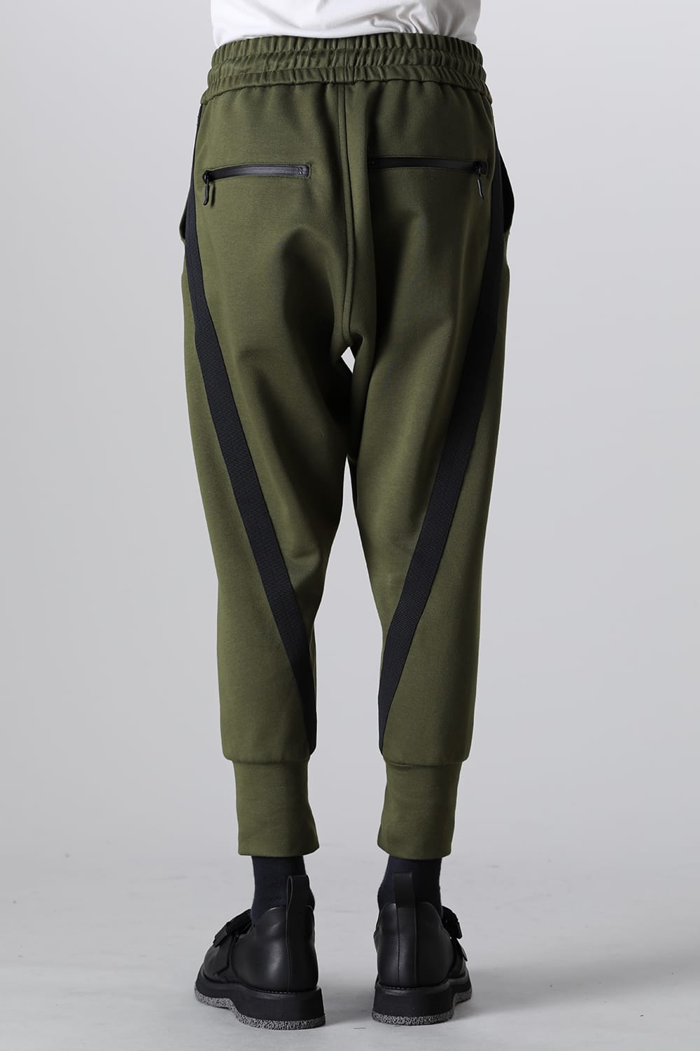 ライン ジャージーパンツ カーキ